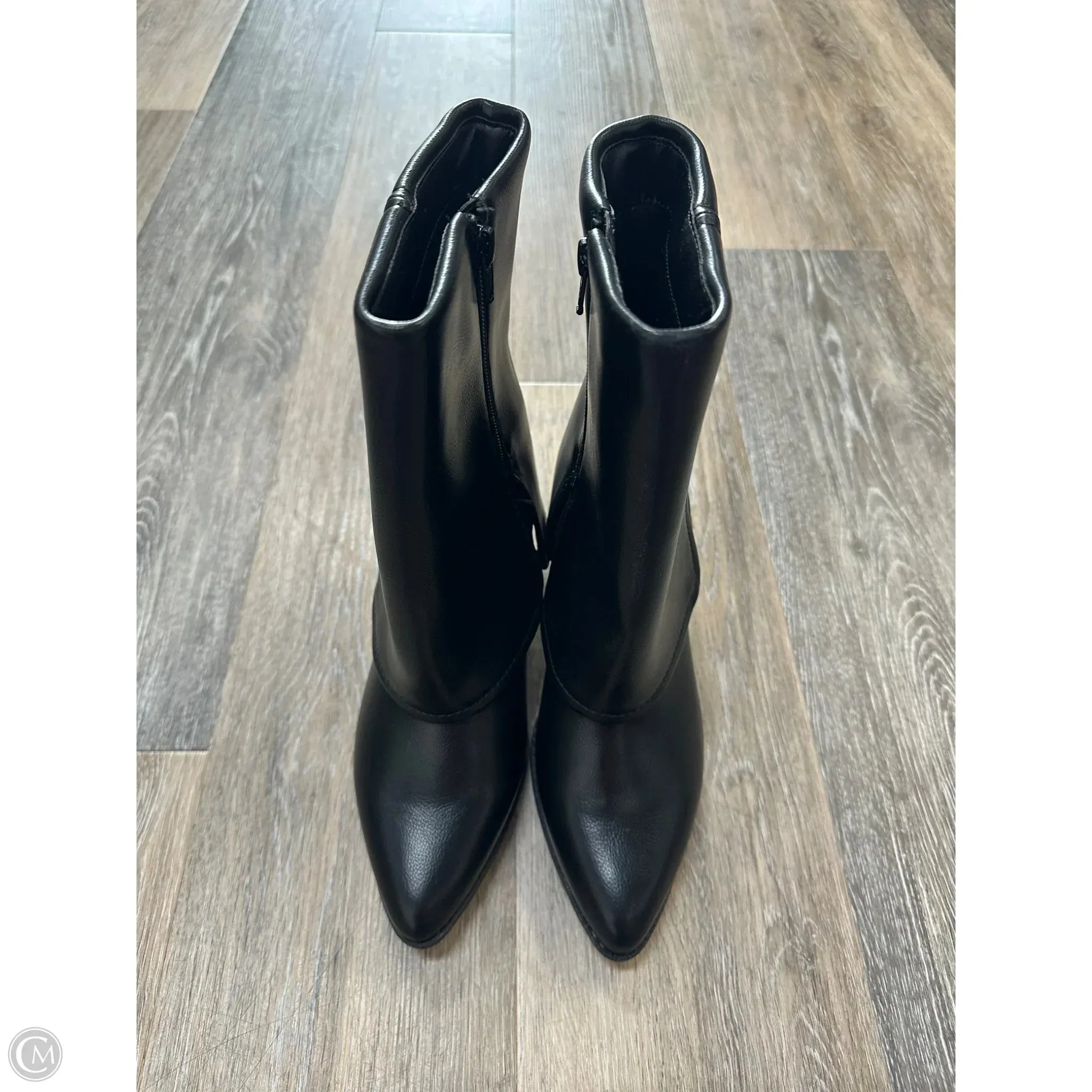 Boots Ankle Heels By Sun and Stone In Black, Size: 6
