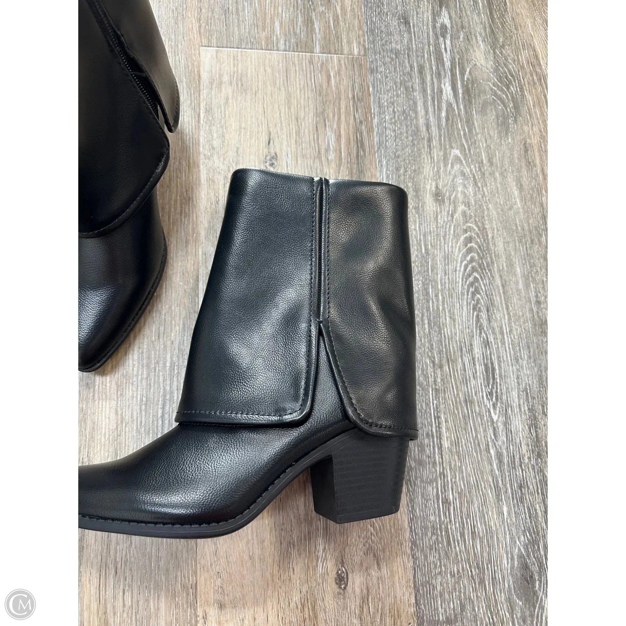 Boots Ankle Heels By Sun and Stone In Black, Size: 6