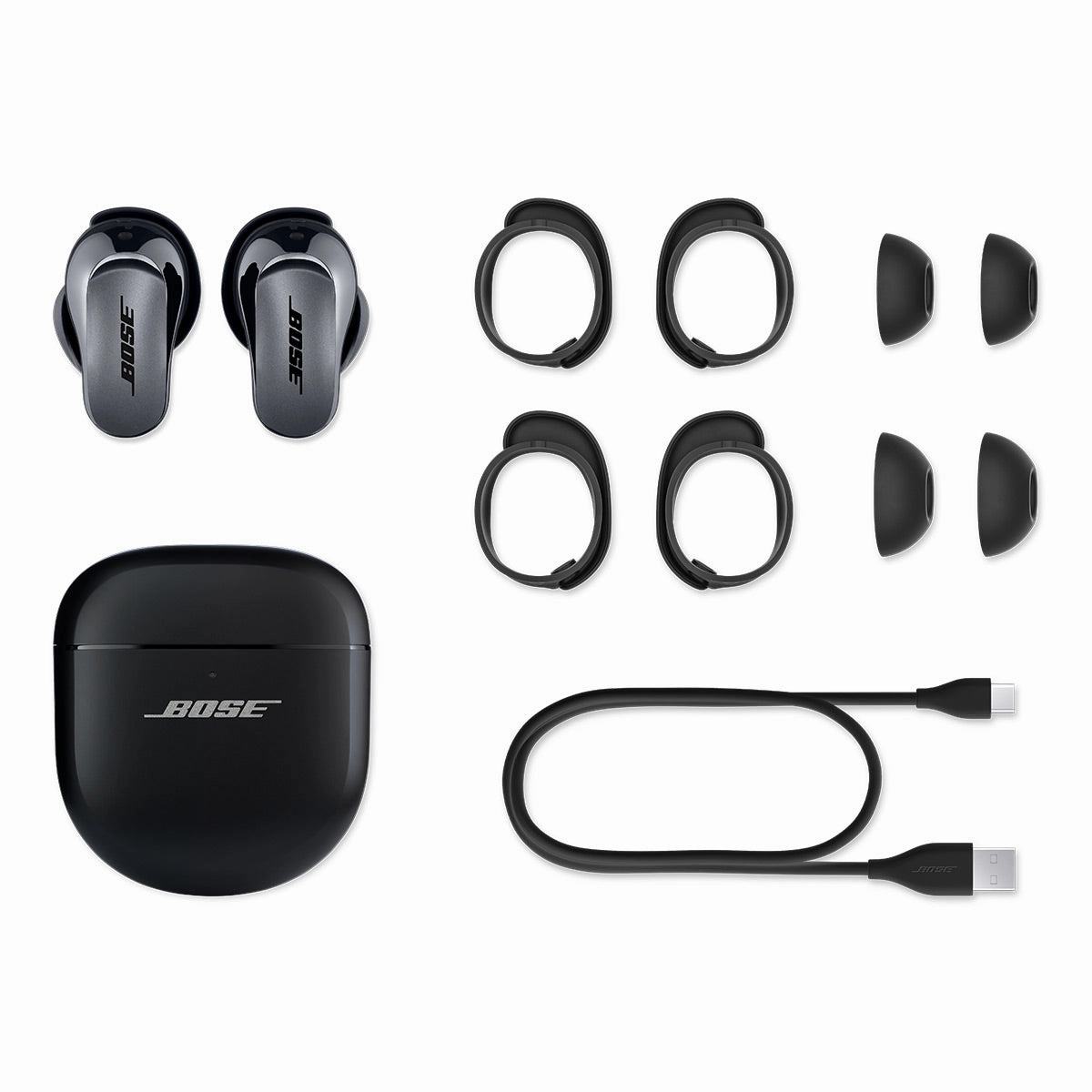Bose QuietComfort Ultra Wireless Noise Cancelling Earbuds - Pair (Black)