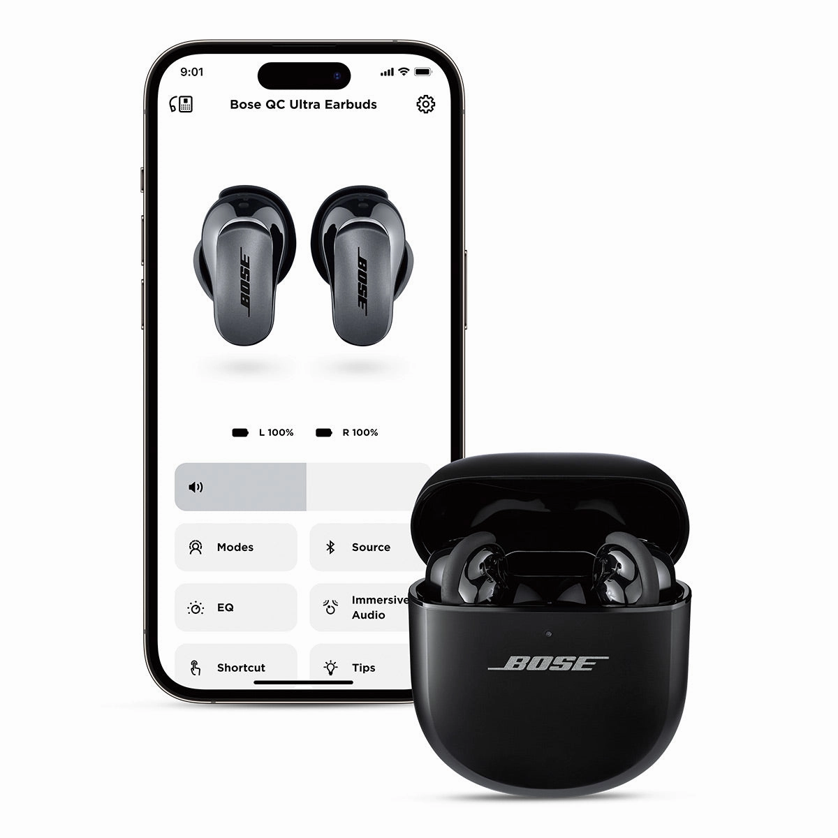 Bose QuietComfort Ultra Wireless Noise Cancelling Earbuds - Pair (Black)