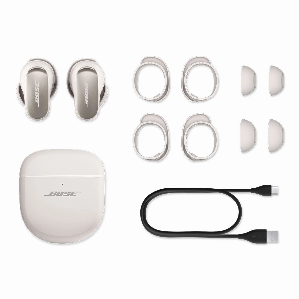 Bose QuietComfort Ultra Wireless Noise Cancelling Earbuds - Pair (White)