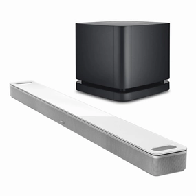 Bose Smart Ultra Soundbar with Bass Module 500 Wireless Subwoofer (White) Soundbars,TV Sound Systems,Bar Speakers
