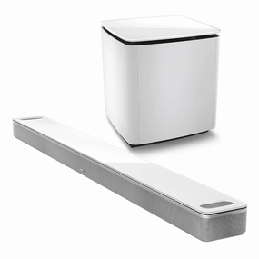 Bose Smart Ultra Soundbar with Bass Module 700 Subwoofer (White) Soundbars,TV Sound Systems,Bar Speakers