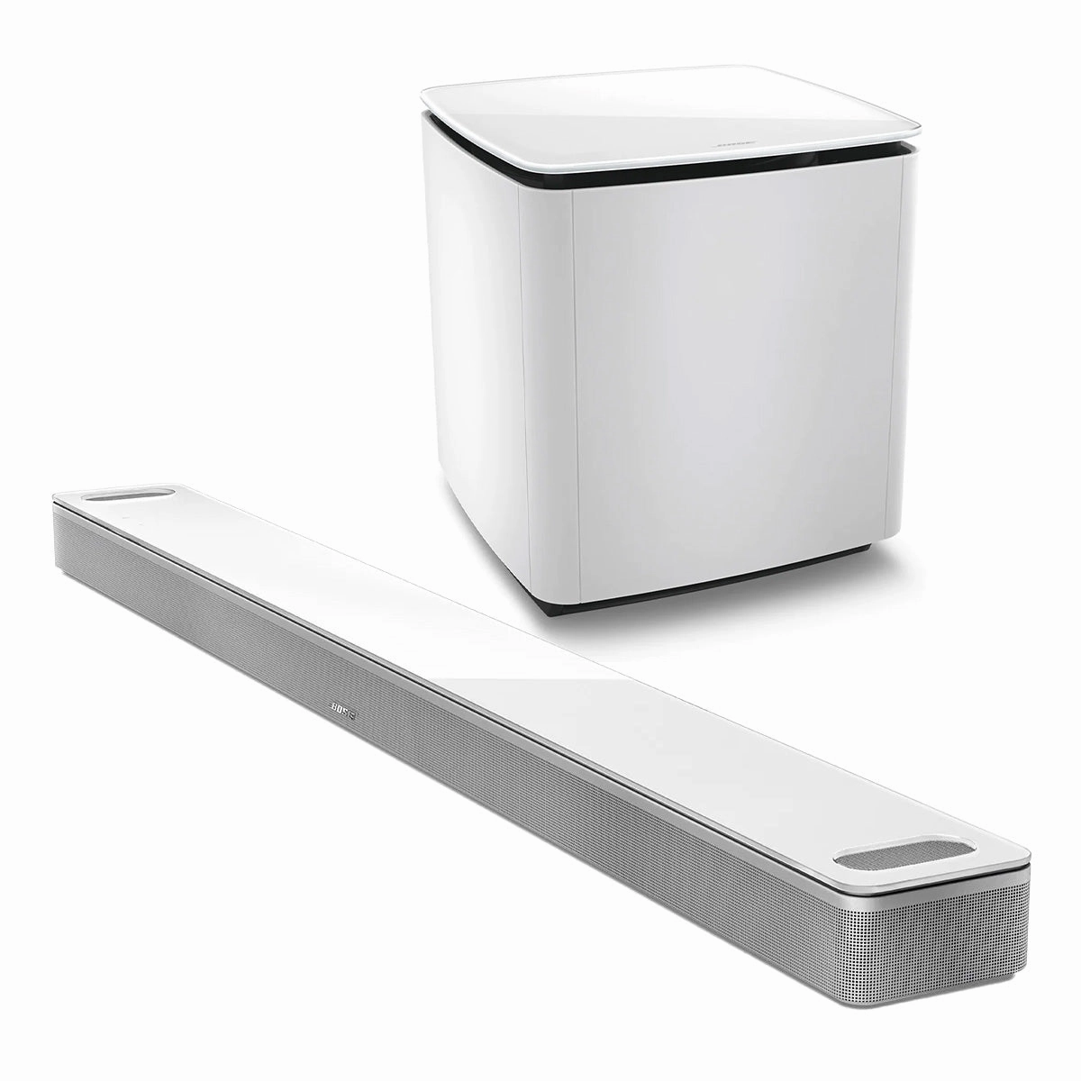 Bose Smart Ultra Soundbar with Bass Module 700 Subwoofer (White) Soundbars,TV Sound Systems,Bar Speakers