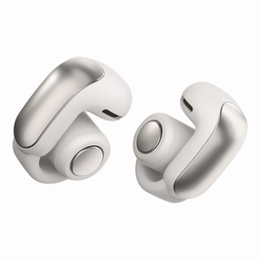 Bose Ultra Open Bluetooth Earbuds with Spatial Audio & Water Resistance (White Smoke) On ear,On-ear Headphones,Ear-pad Audio