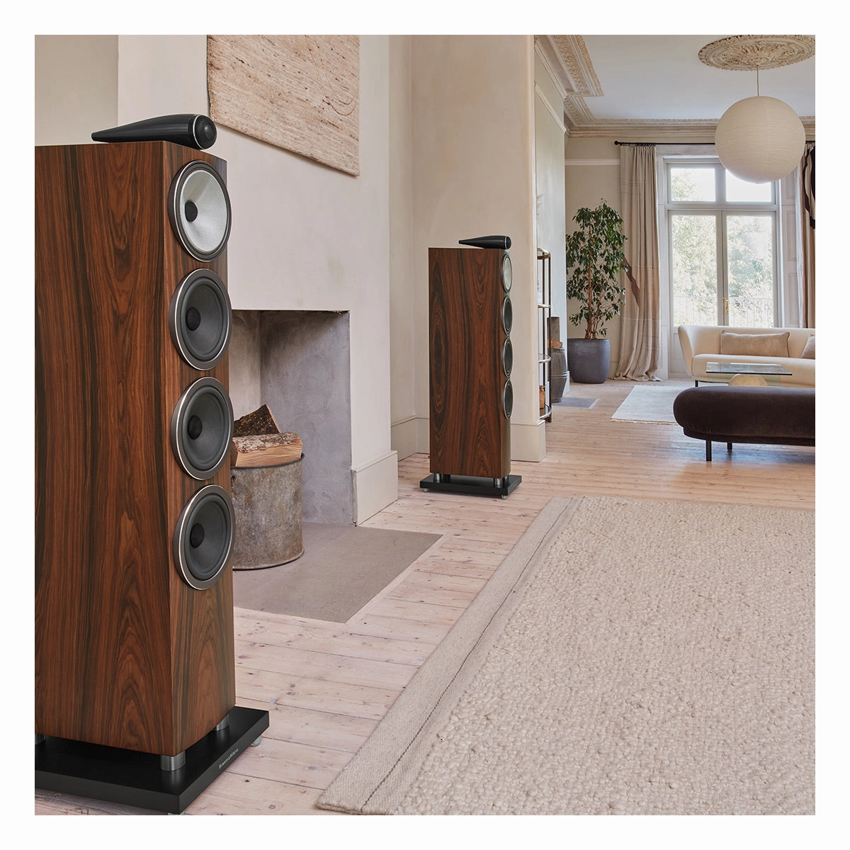 Bowers & Wilkins 702 S3 3-Way Floorstanding Speaker - Each (Mocha)