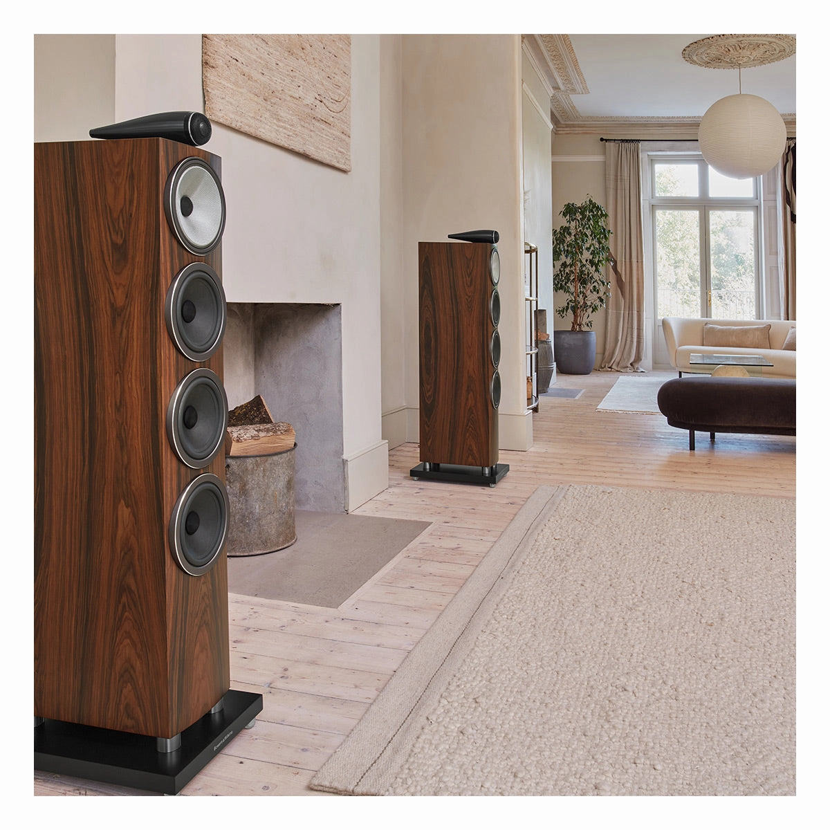 Bowers & Wilkins 702 S3 3-Way Floorstanding Speaker - Each (Mocha)
