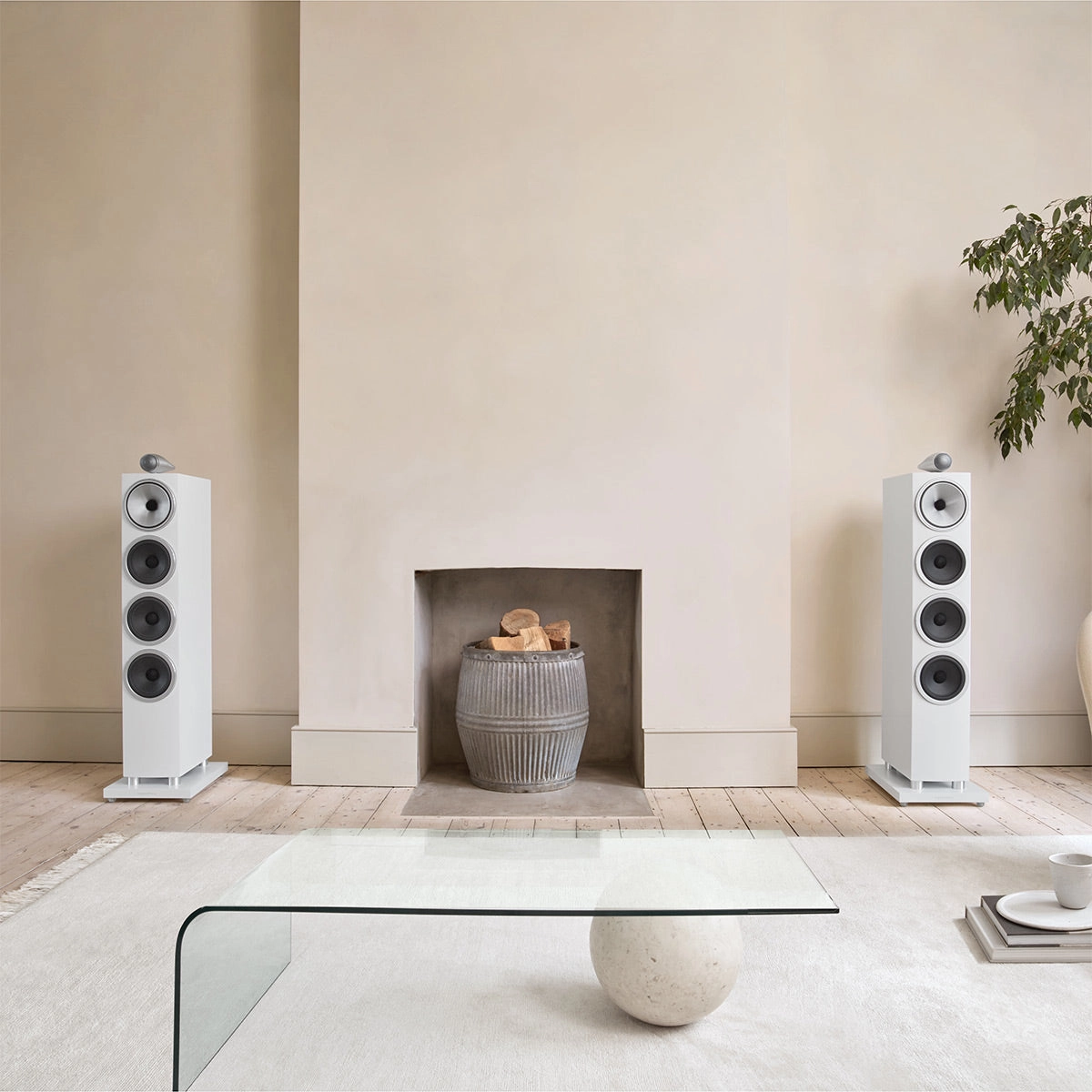 Bowers & Wilkins 702 S3 3-Way Floorstanding Speaker - Each (Satin White)