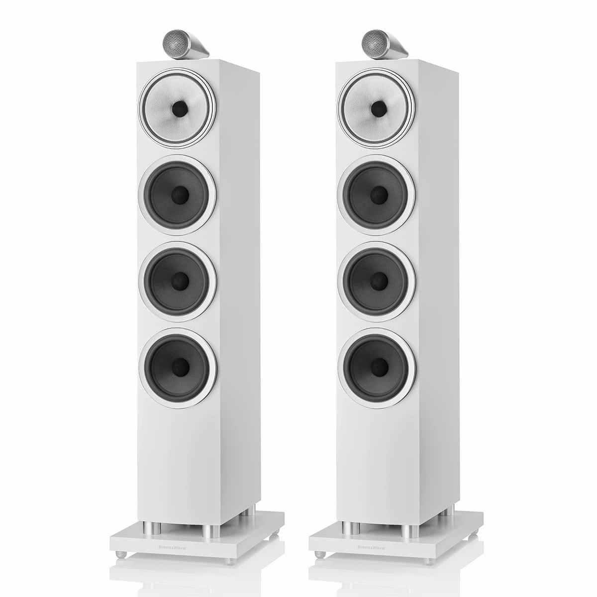 Bowers & Wilkins 702 S3 3-Way Floorstanding Speaker - Pair (Satin White) Bowers & Wilkins,B&W Speakers,Premium Audio