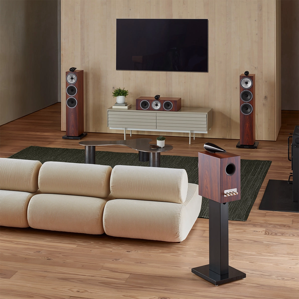 Bowers & Wilkins 703 S3 3-Way Floorstanding Speaker - Pair (Mocha)