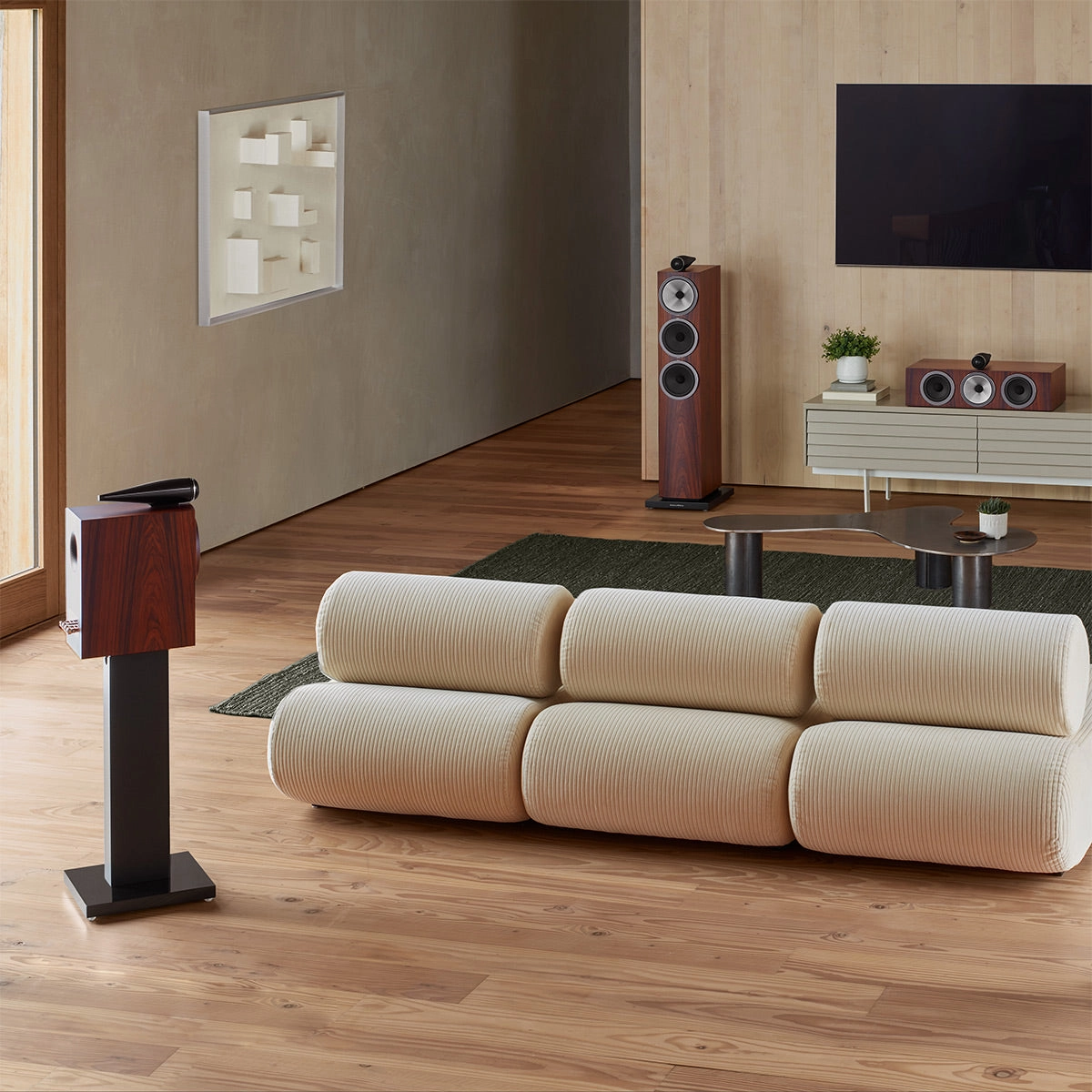 Bowers & Wilkins 703 S3 3-Way Floorstanding Speaker - Pair (Mocha)