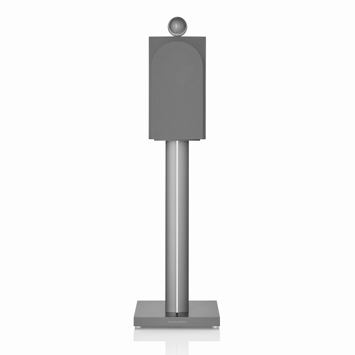 Bowers & Wilkins 705 S3 2-Way Bookshelf Speaker (Satin White) FS-700 Floor Stand (Silver) - Each