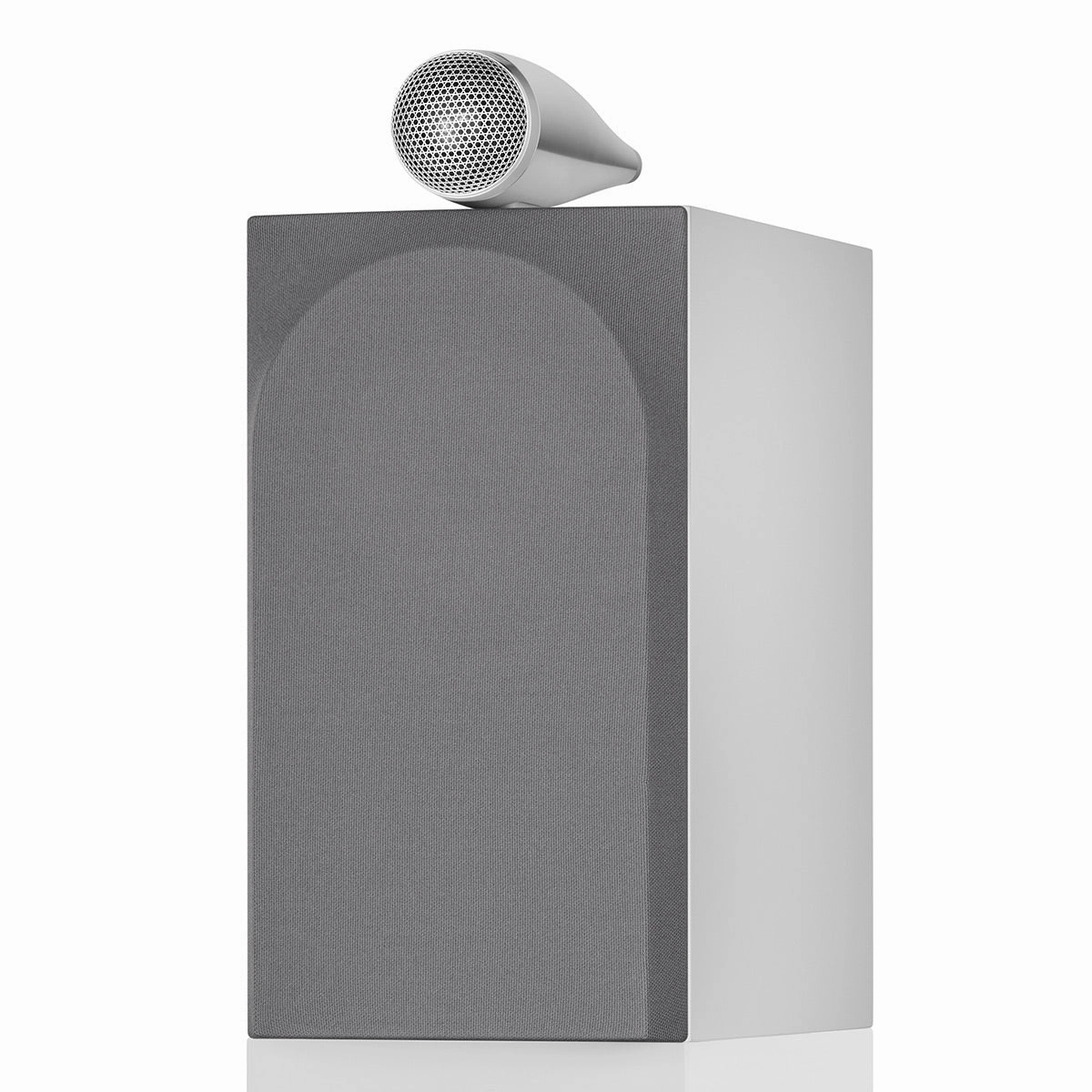 Bowers & Wilkins 705 S3 2-Way Bookshelf Speaker (Satin White) FS-700 Floor Stand (Silver) - Each