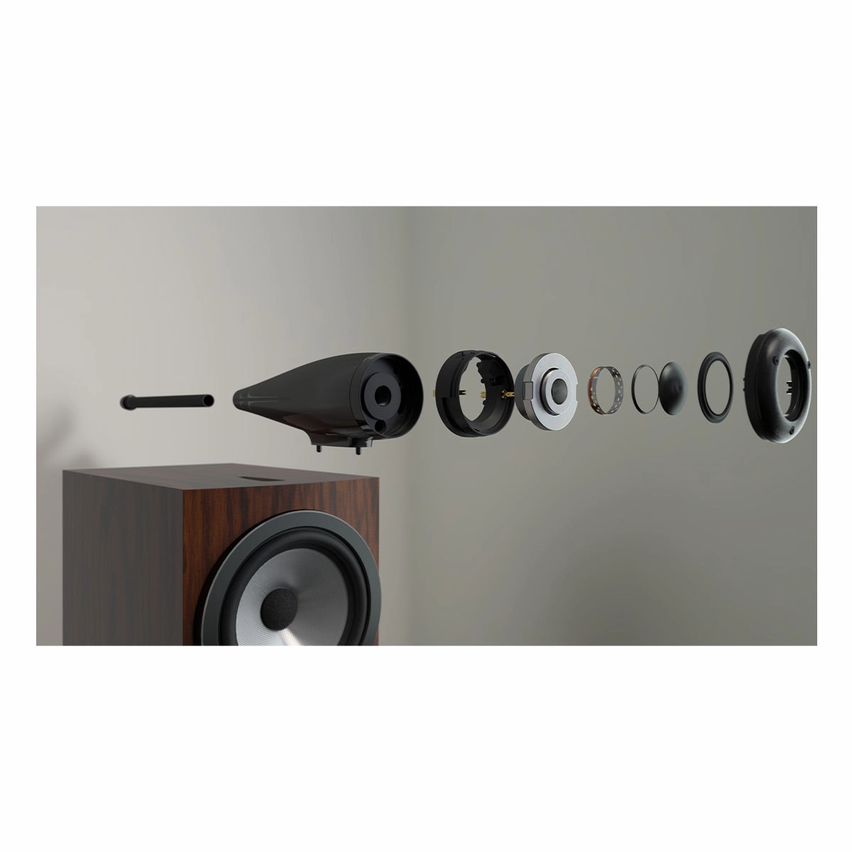Bowers & Wilkins 705 S3 2-Way Bookshelf Speakers - Pair (Mocha)