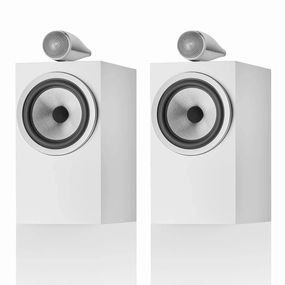Bowers & Wilkins 705 S3 2-Way Bookshelf Speakers - Pair (Satin White) Bowers & Wilkins,B&W Speakers,Premium Audio