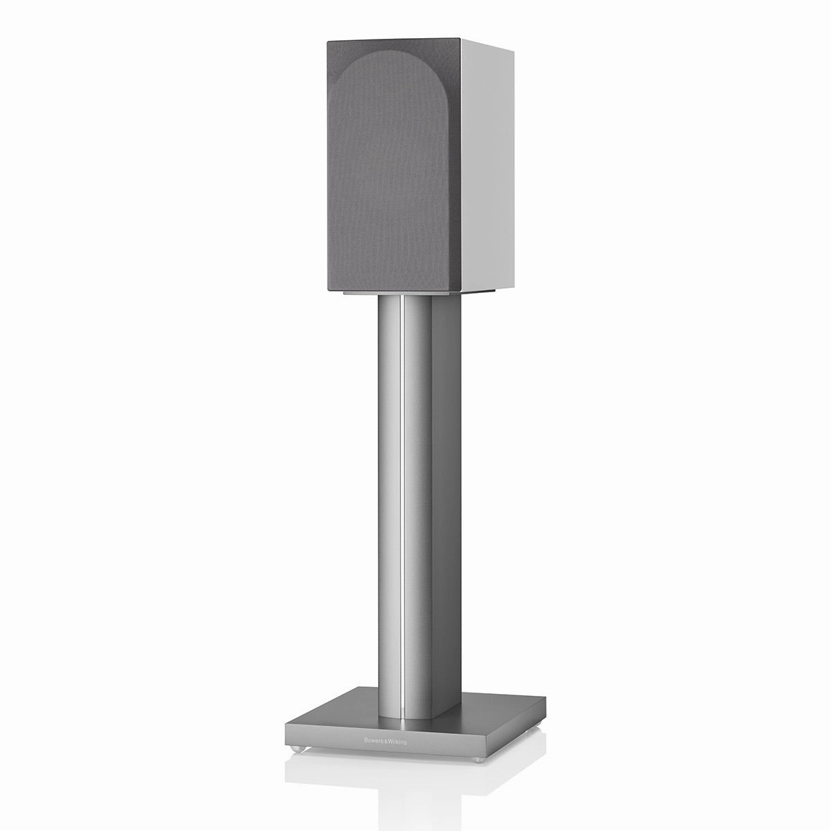 Bowers & Wilkins 706 S3 2-Way Bookshelf Speaker (Satin White) FS-700 Floor Stand (Silver) - Each