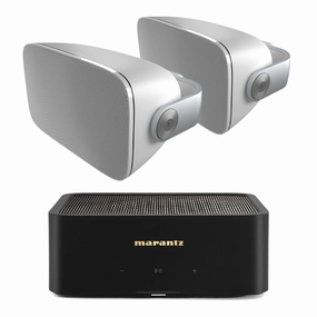 Bowers & Wilkins AM-1 2 Channel Stereo Outdoor System (White) Outdoor Speakers,Weatherproof Audio,Patio Sound Systems