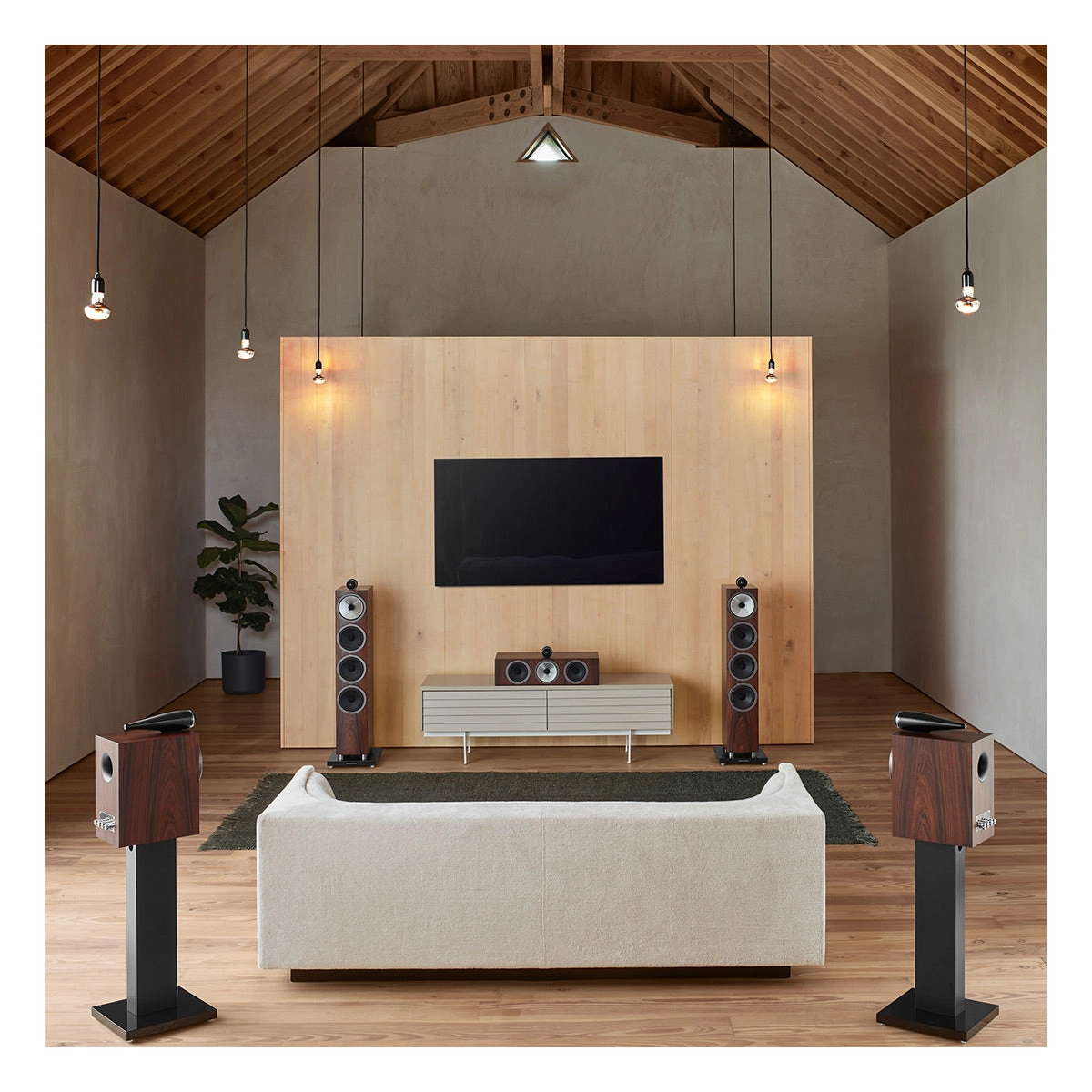 Bowers & Wilkins FS-700 Floor Stands for S3 700 Series Bookshelf Speaker - Pair (Black)