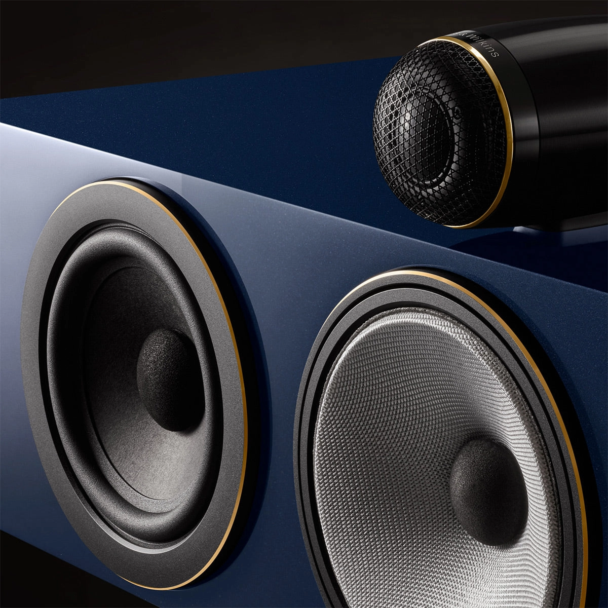 Bowers & Wilkins HTM71 S3 Signature 3-Way Center Channel Speaker (Midnight Blue Metallic)