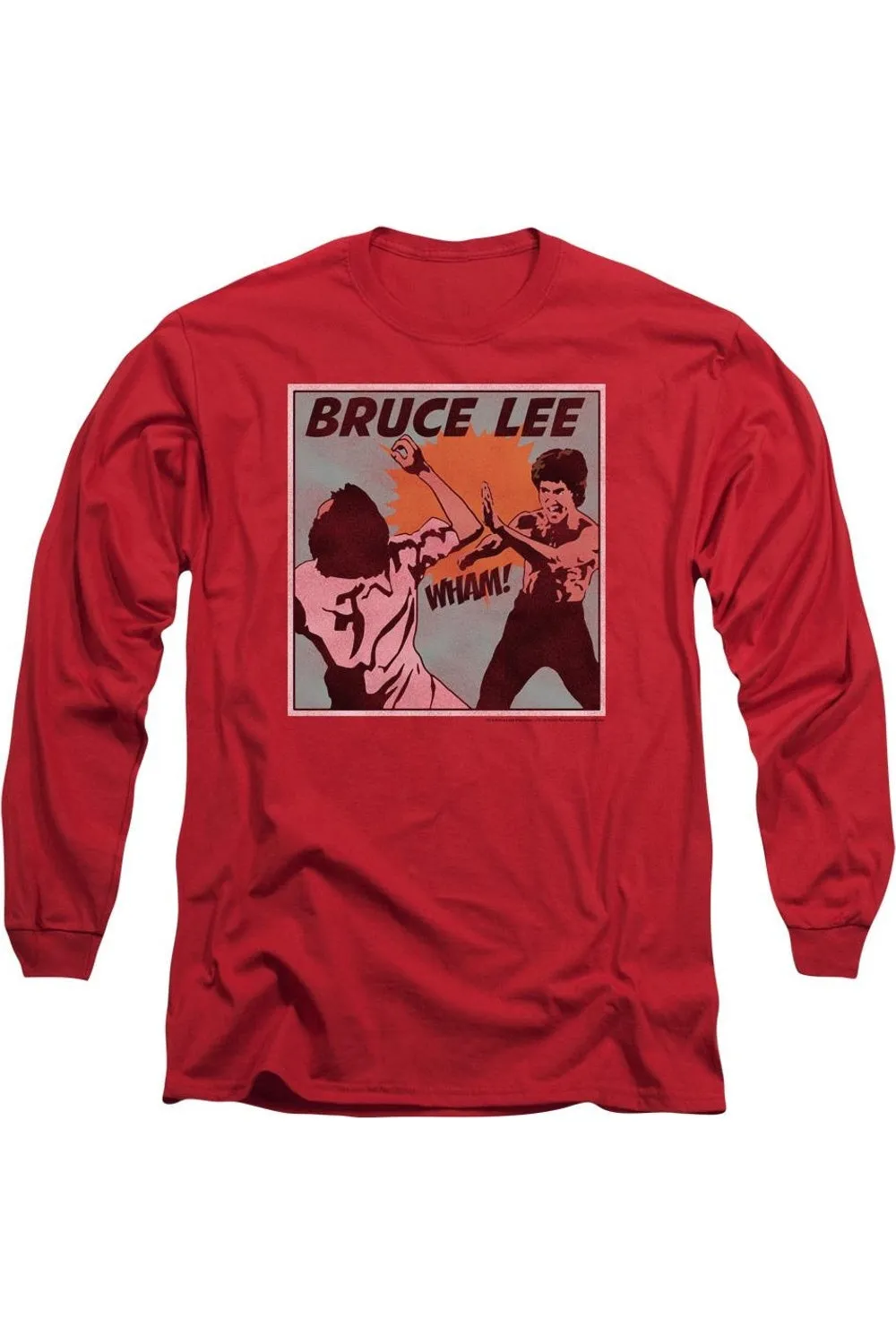 Bruce Lee Comic Panel Long Sleeve Adult Tee / T-Shirt