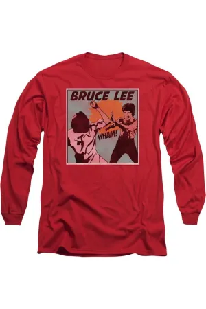 Bruce Lee Comic Panel Long Sleeve Adult Tee / T-Shirt