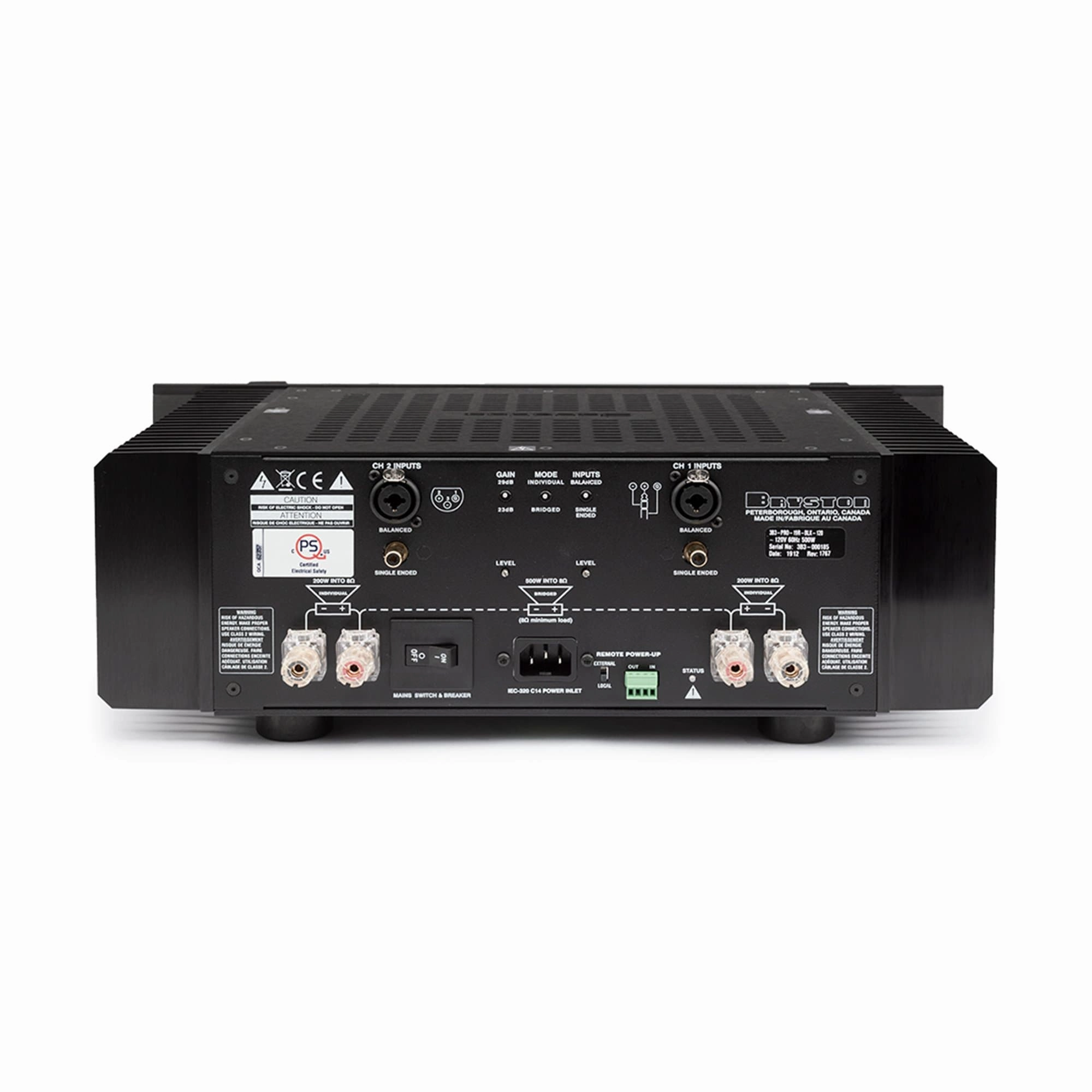 Bryston 3B Dual-Channel (Stereo) Amplifier