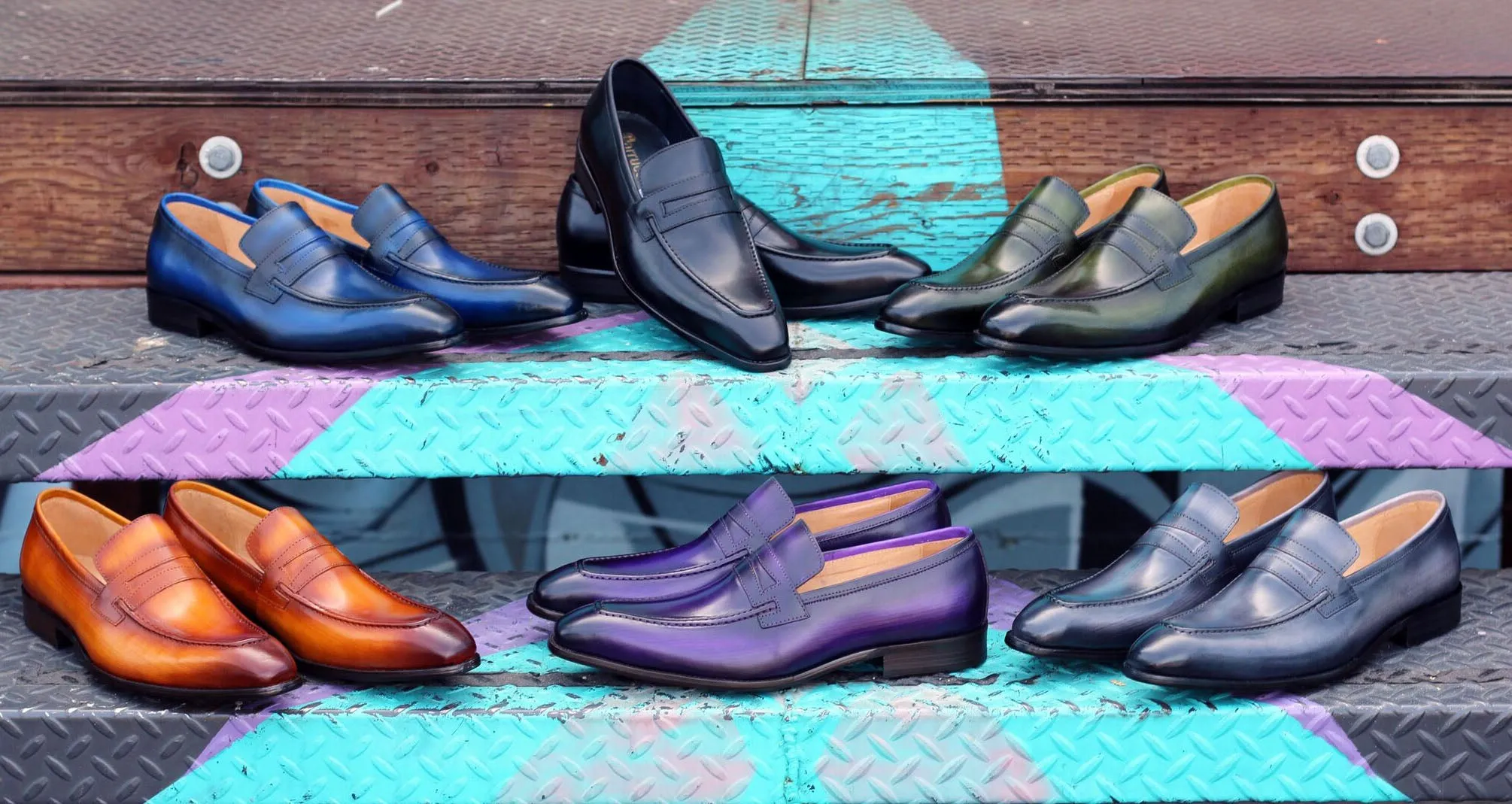 Calfskin Slip-On Penny Loafer Olive
