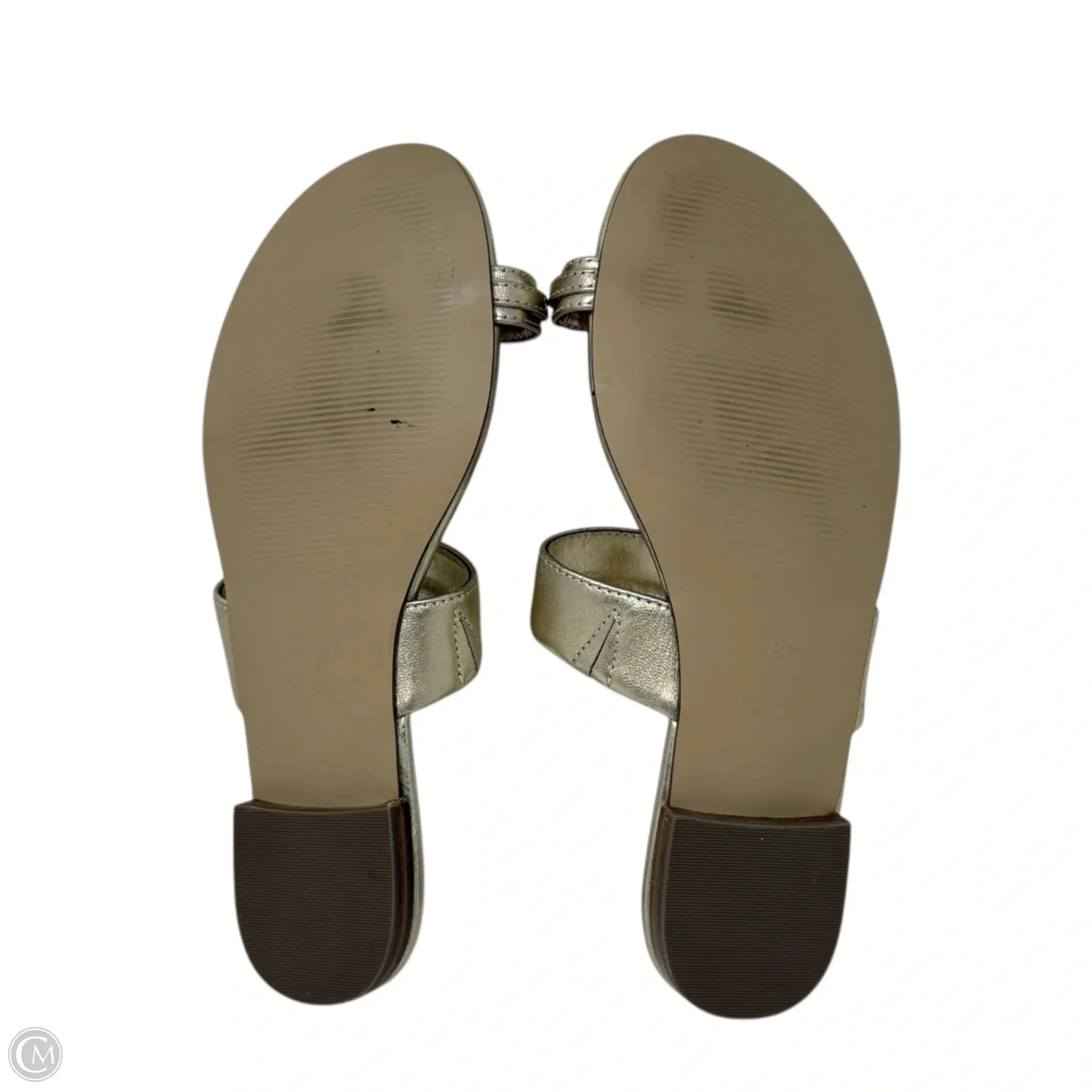 Callie Sandals Designer By Lilly Pulitzer In Gold, Size: 7.5