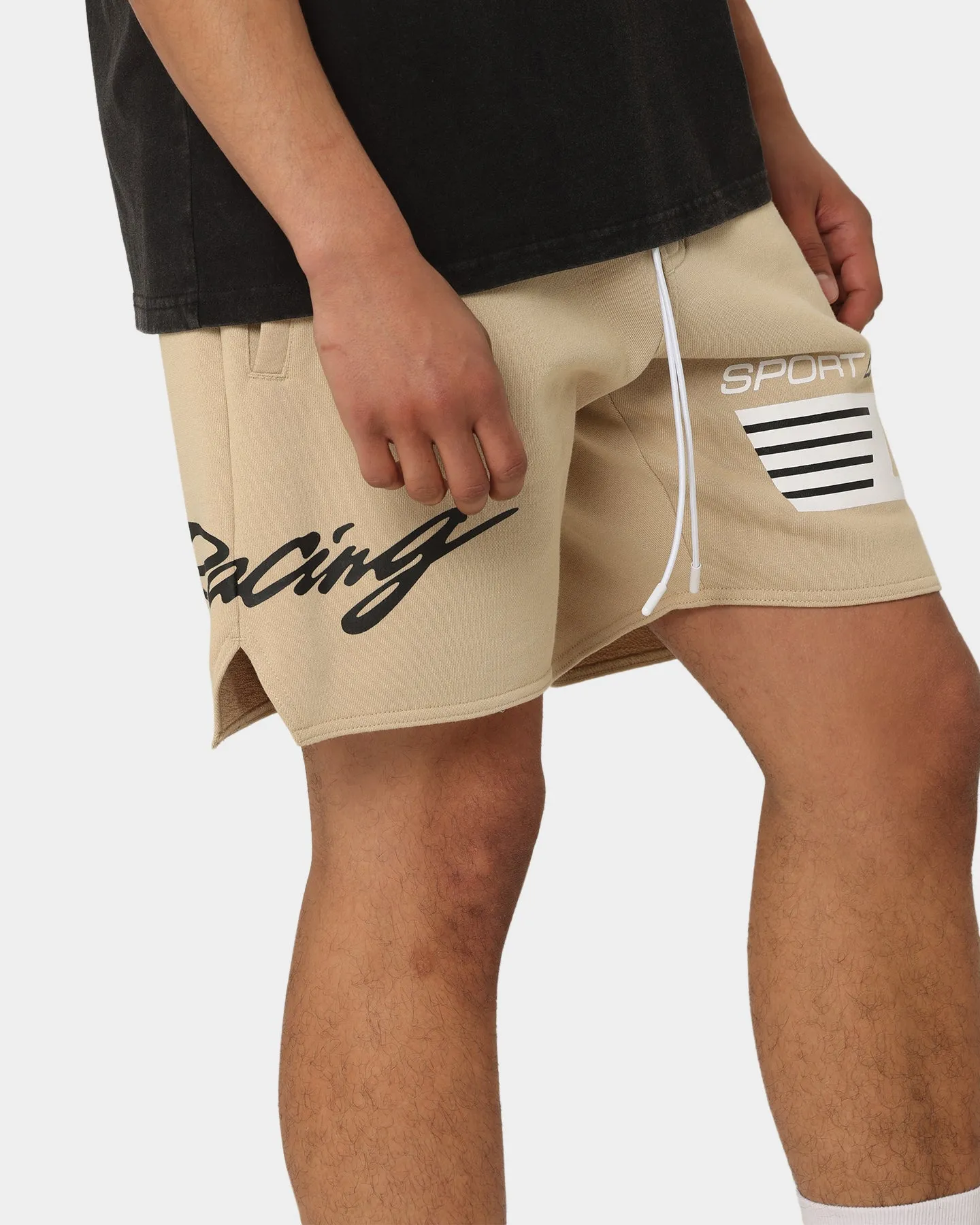 Carr?? Automobile Sweat Shorts Stone