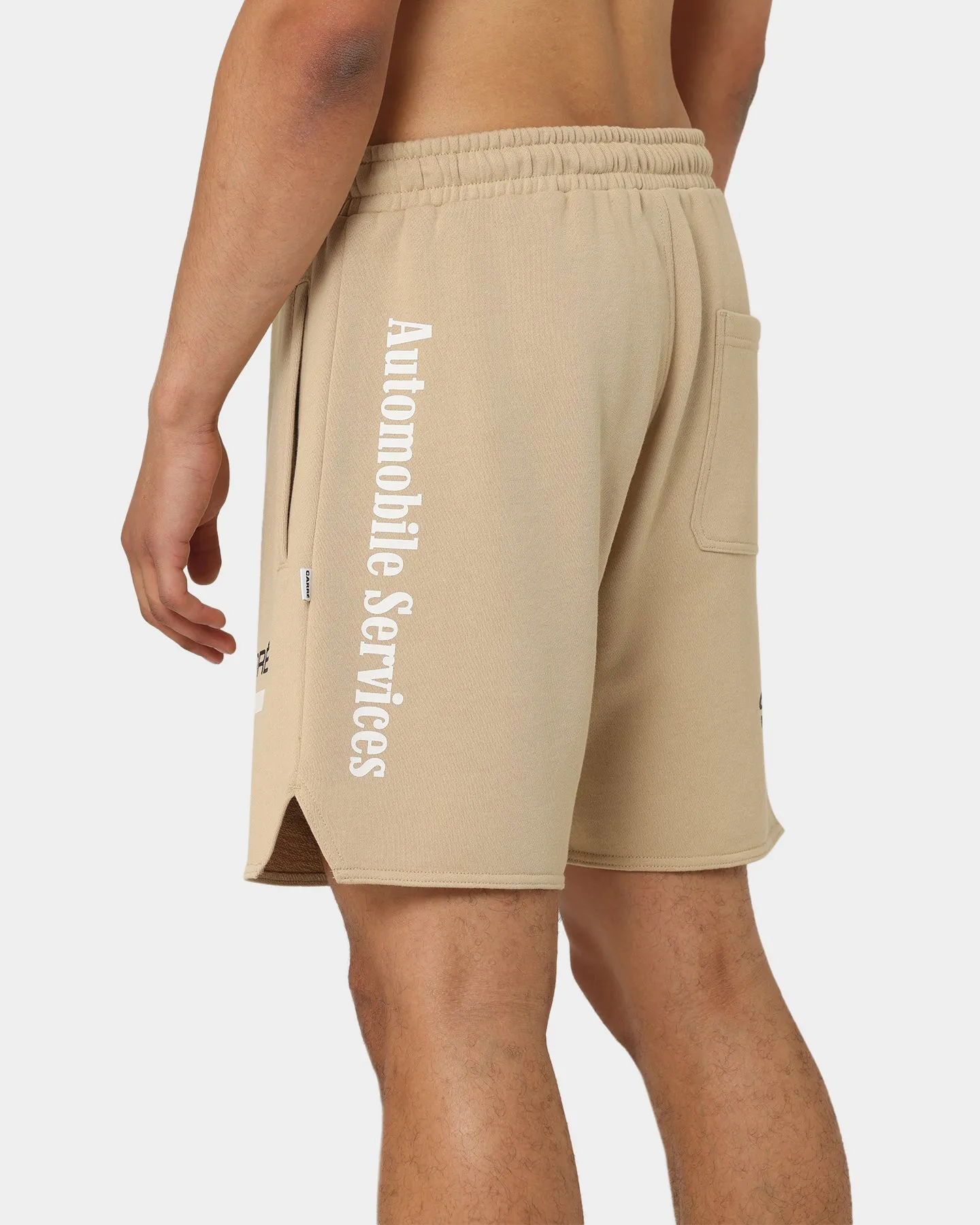 Carr?? Automobile Sweat Shorts Stone