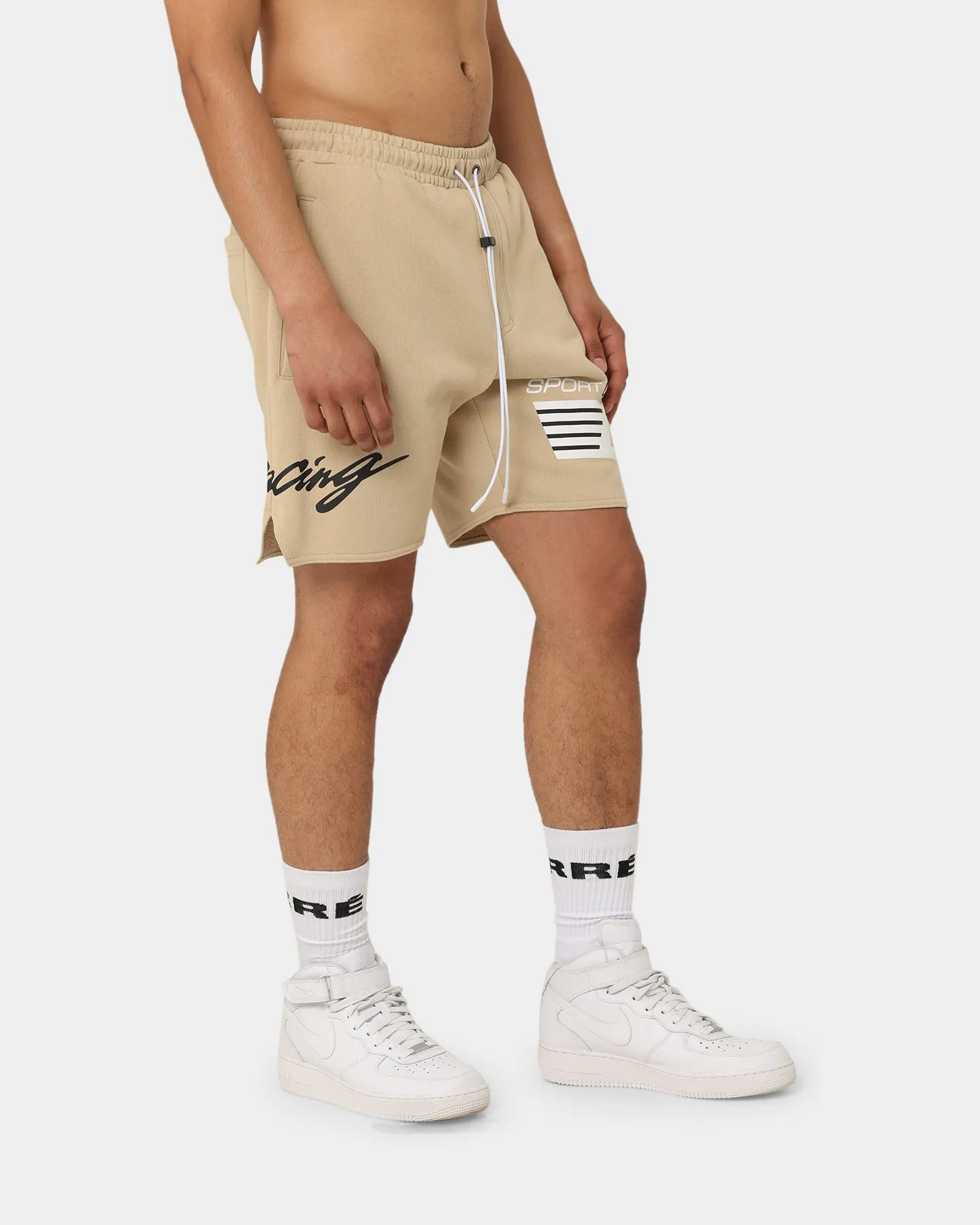 Carr?? Automobile Sweat Shorts Stone