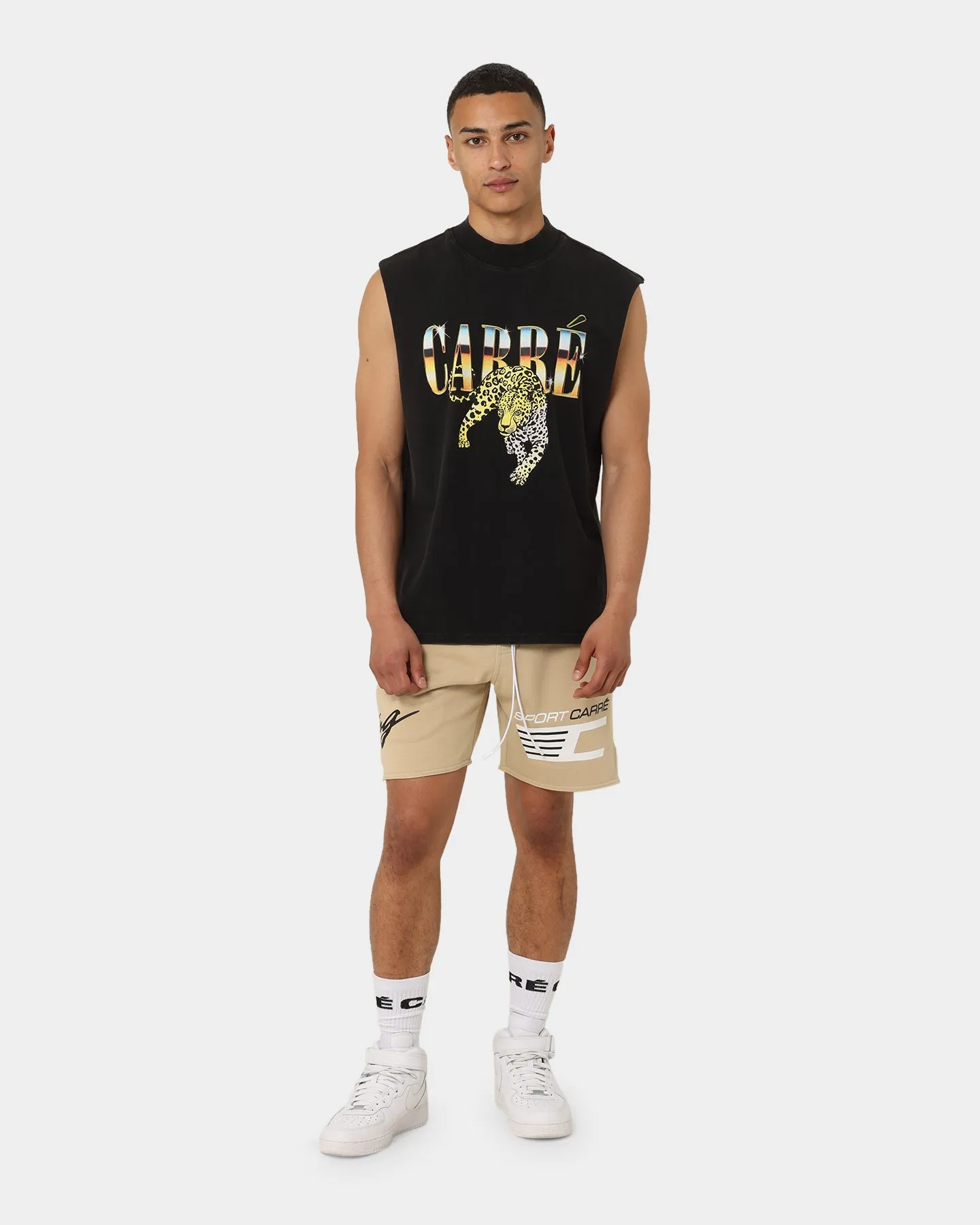 Carr?? Automobile Sweat Shorts Stone