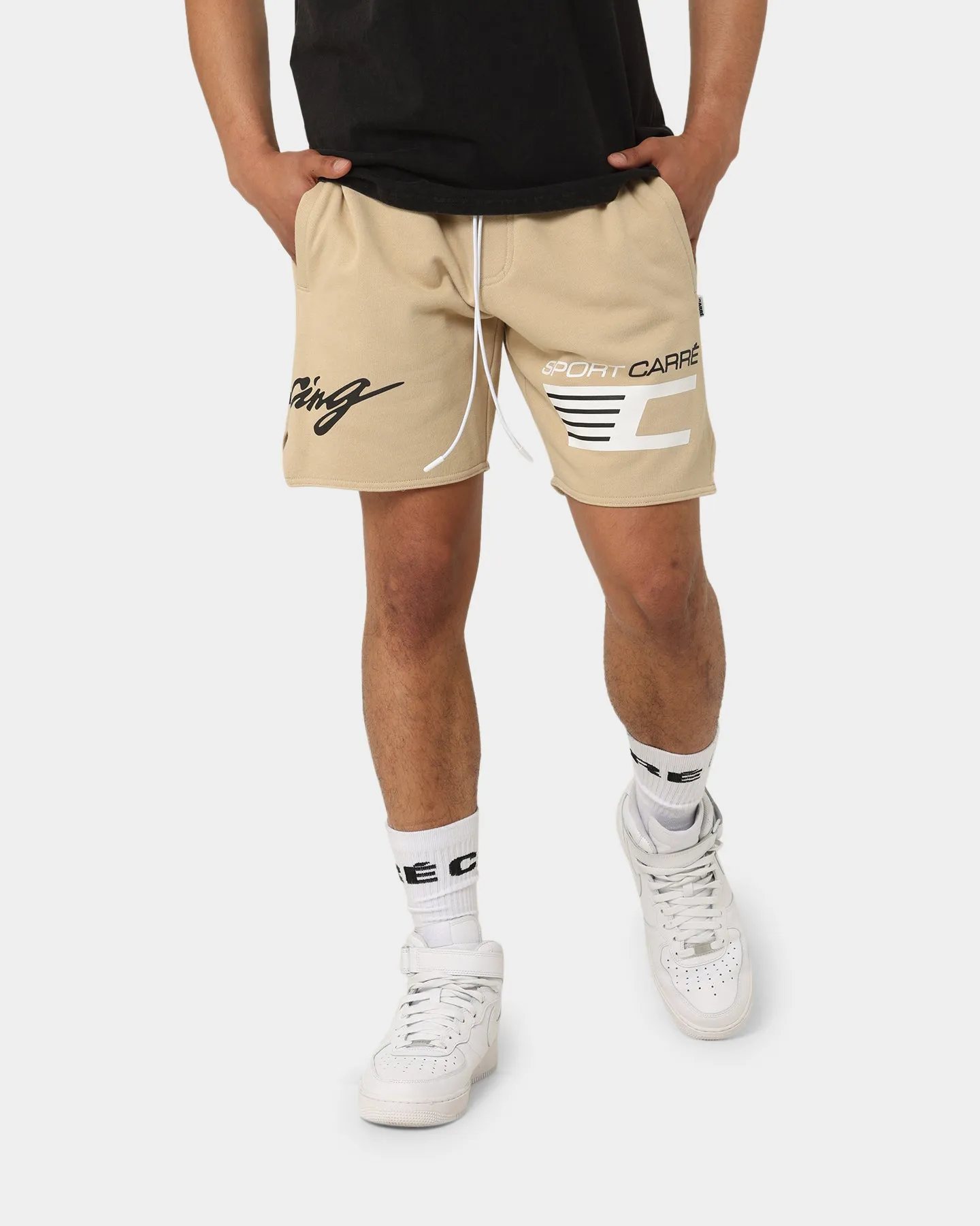 Carr?? Automobile Sweat Shorts Stone