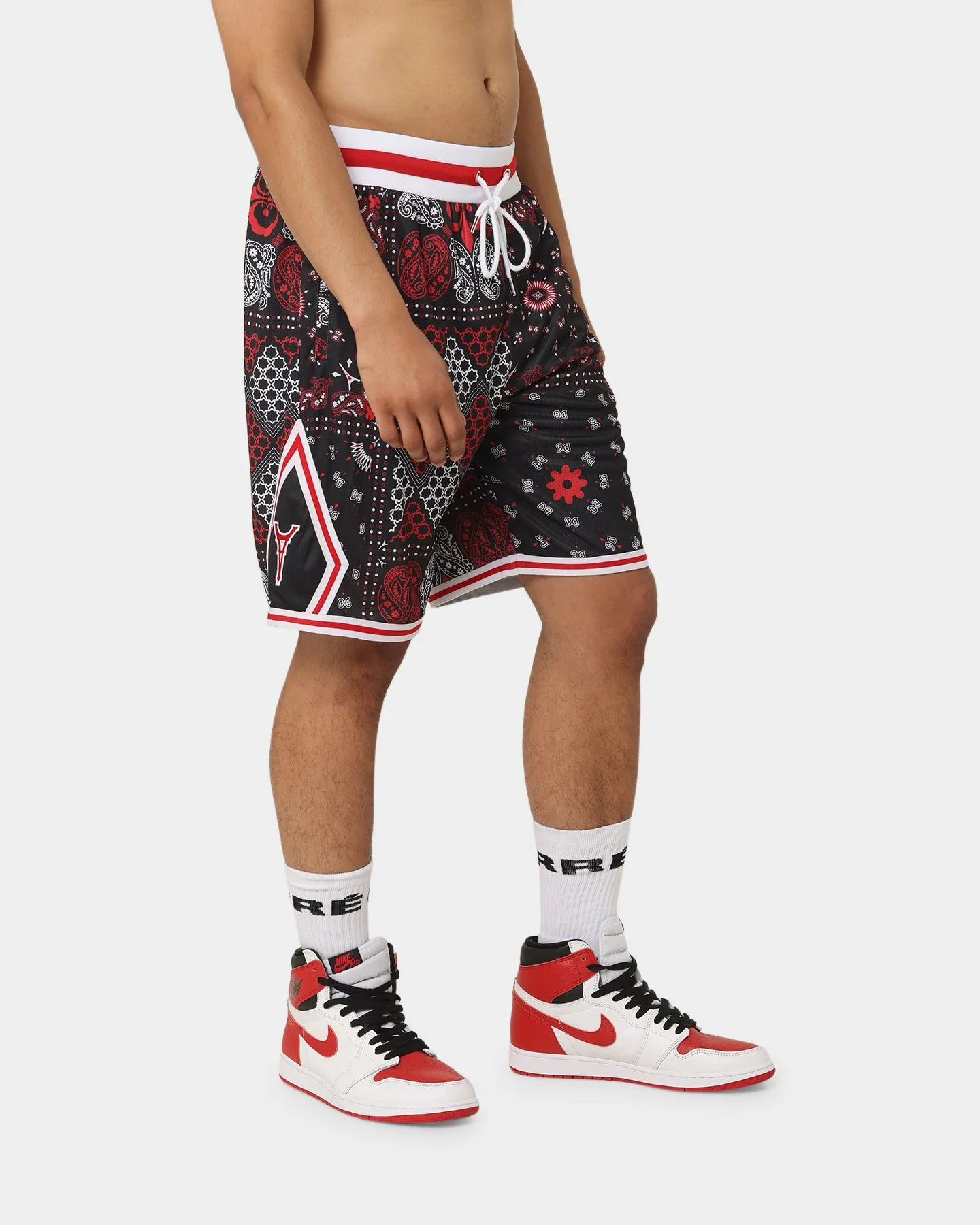 Carr?? Bandana Ultra Basketball Shorts Black/Red