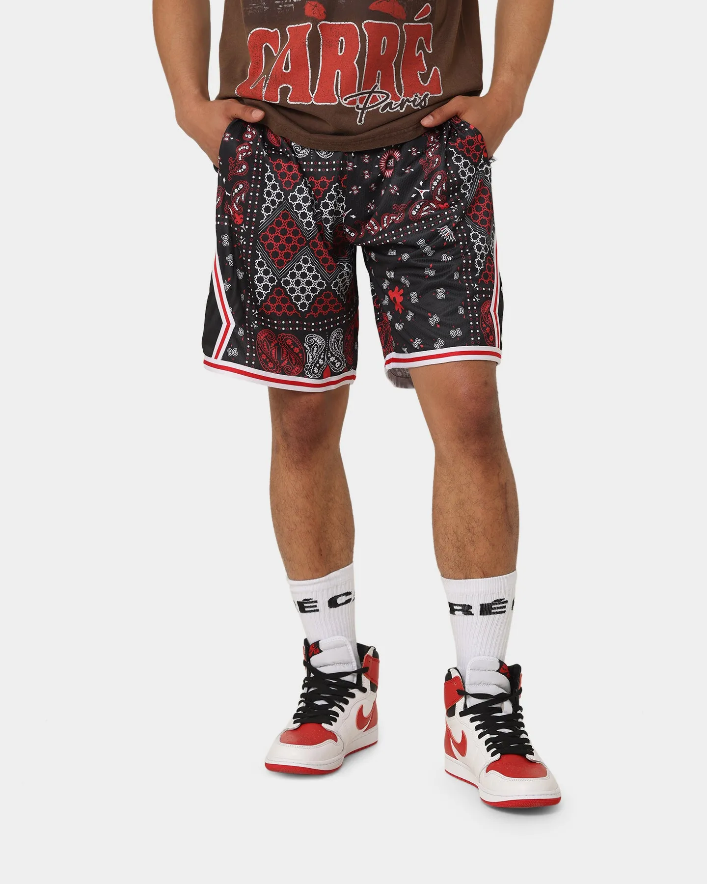 Carr?? Bandana Ultra Basketball Shorts Black/Red