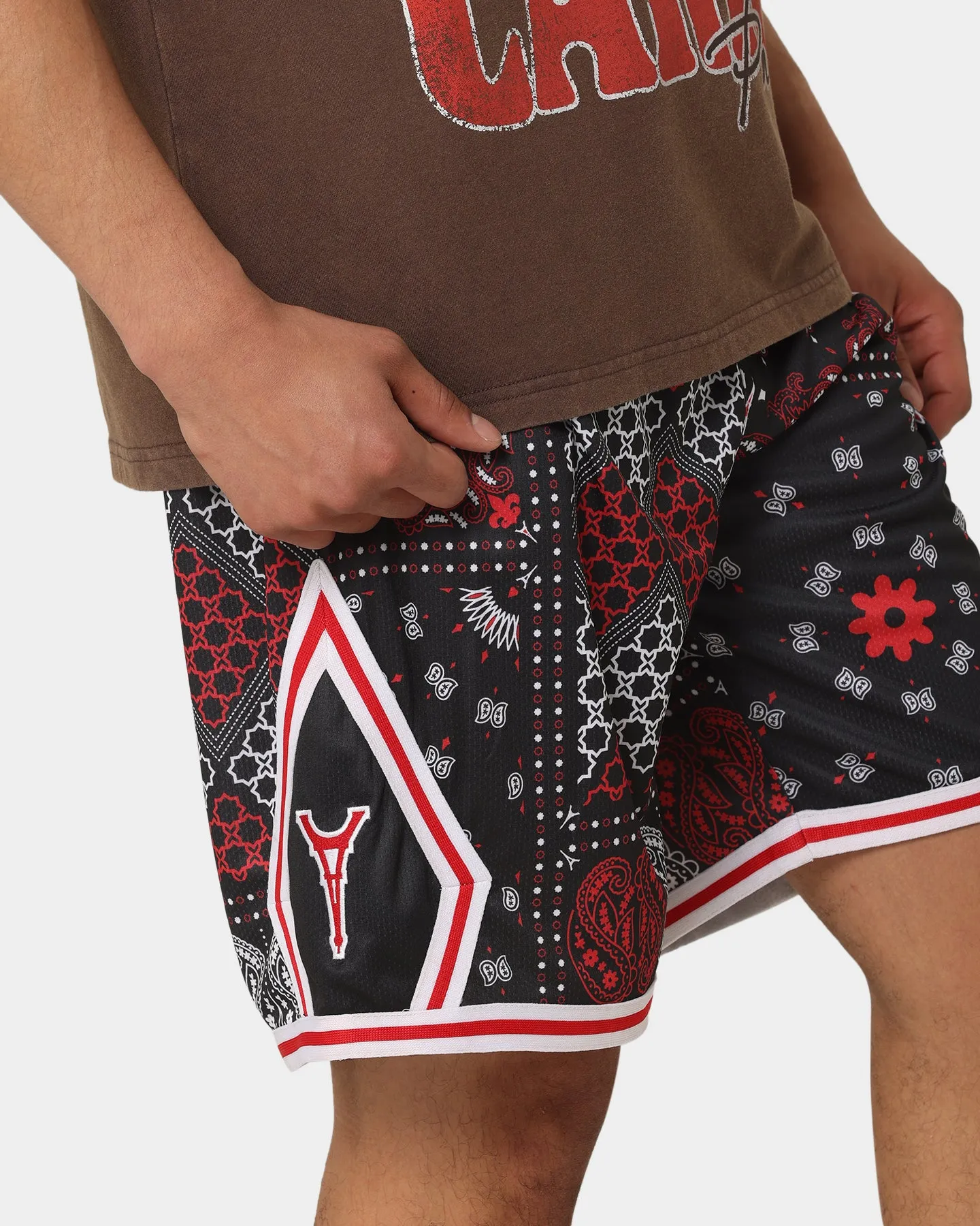 Carr?? Bandana Ultra Basketball Shorts Black/Red