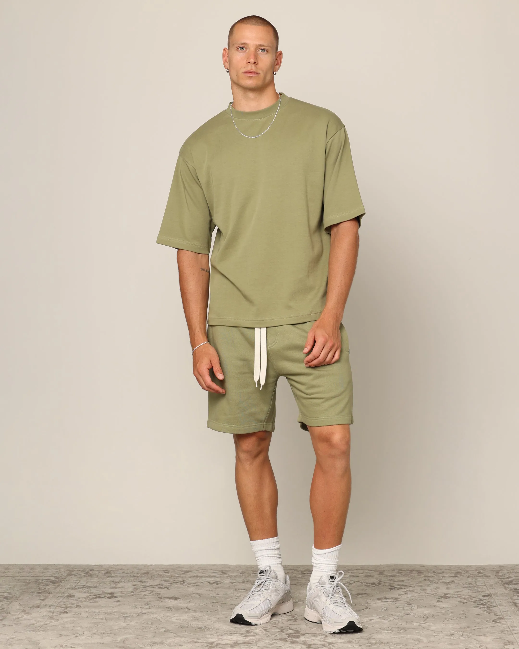 Carr?? Blanc Classic Sweat Shorts Military