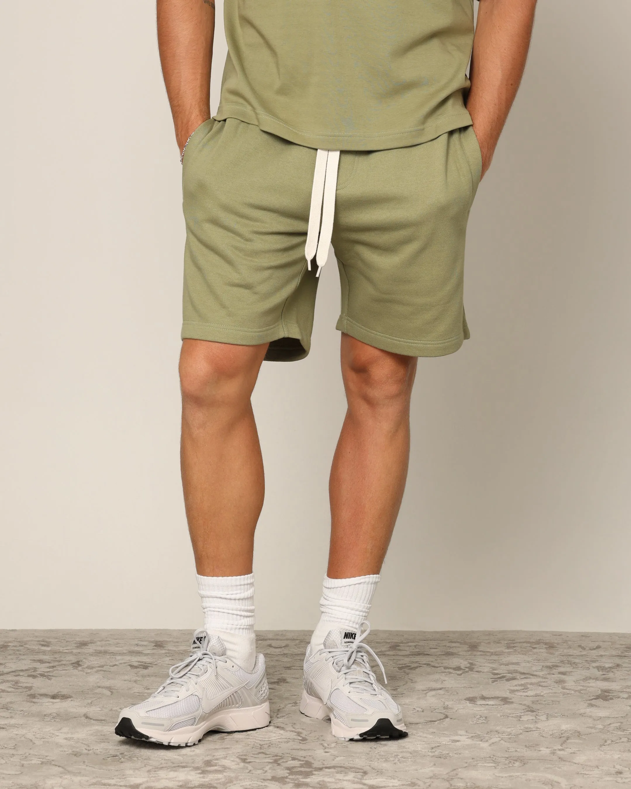 Carr?? Blanc Classic Sweat Shorts Military
