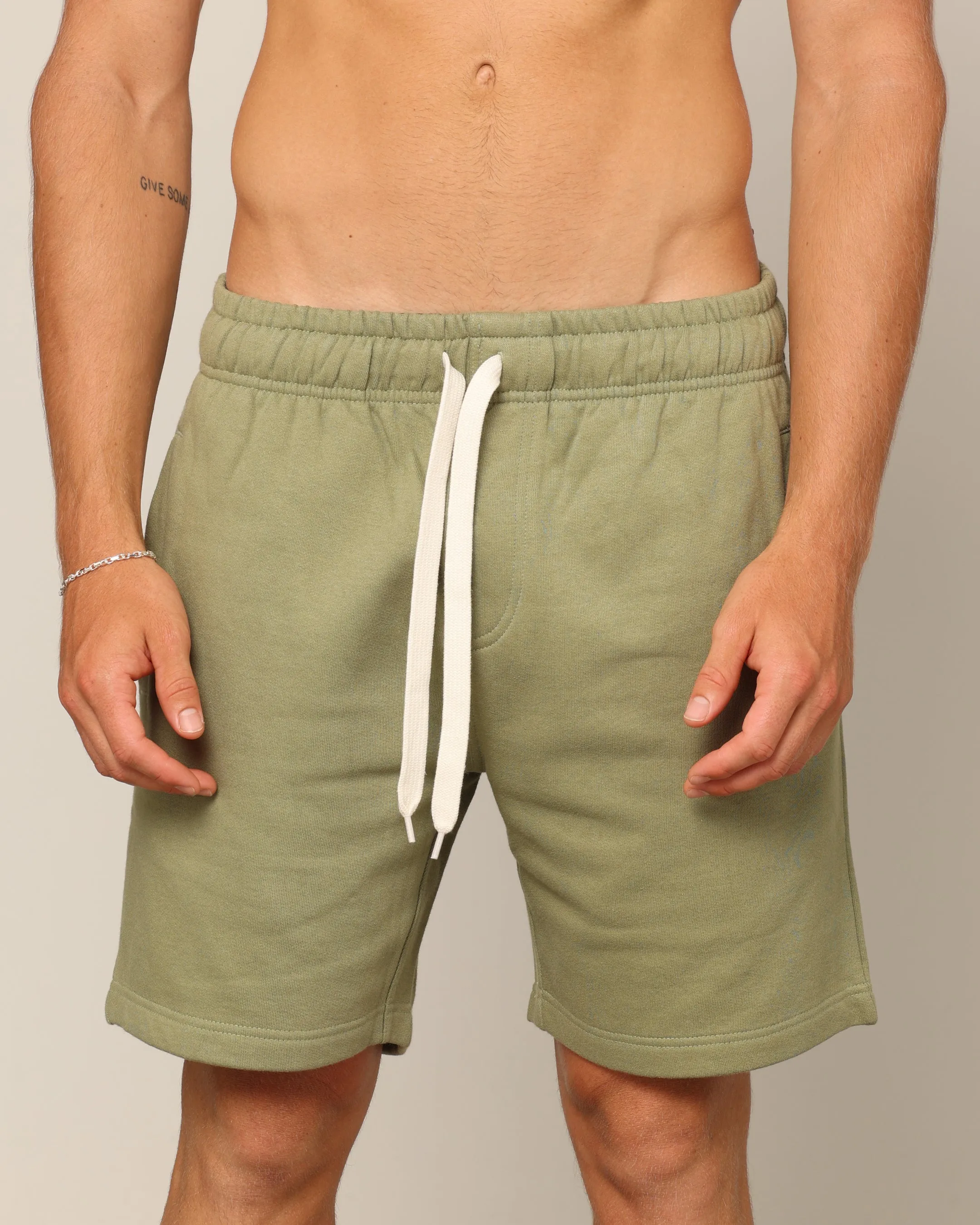 Carr?? Blanc Classic Sweat Shorts Military