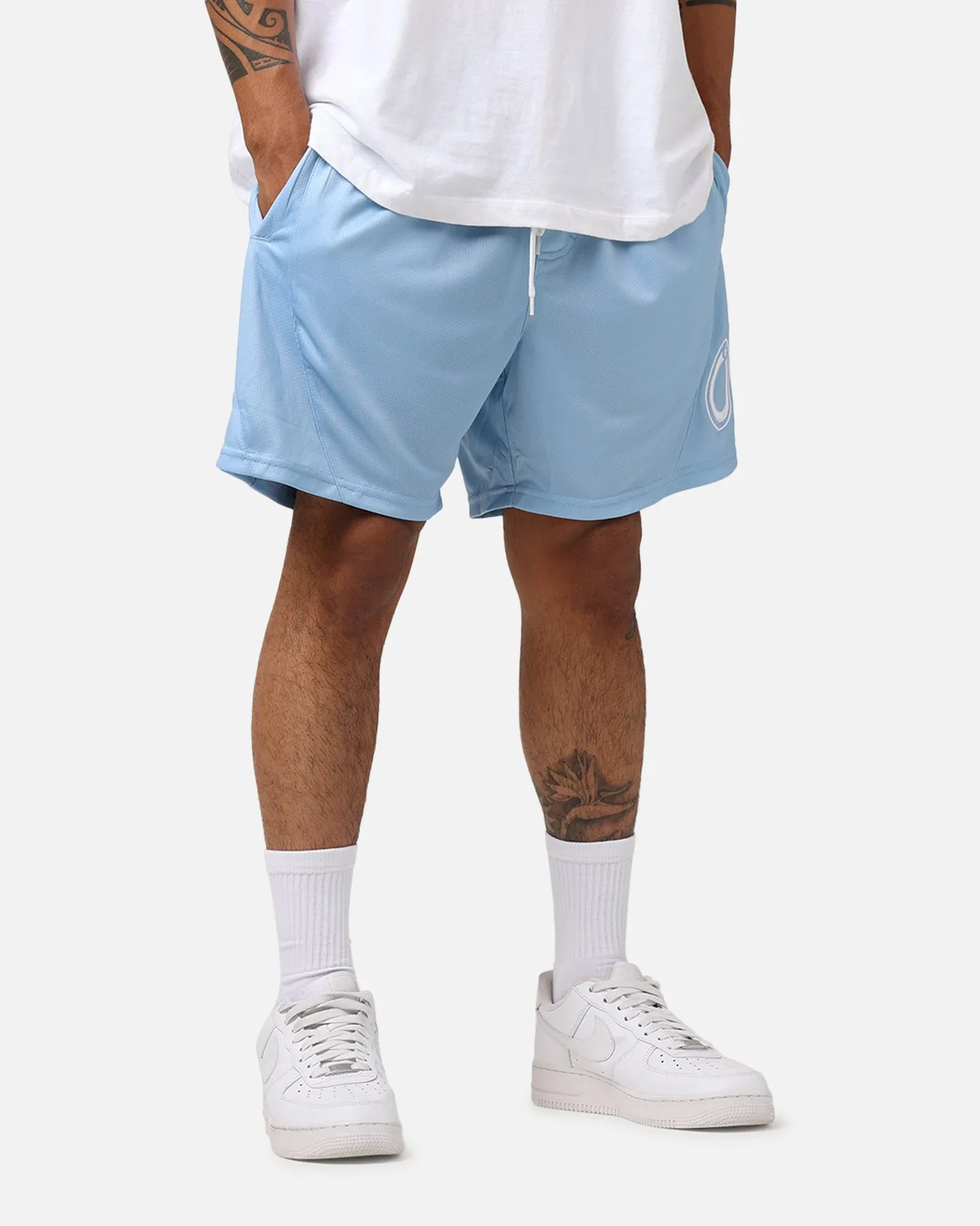 Carr?? C-Star Mesh Basketball Shorts Light Blue
