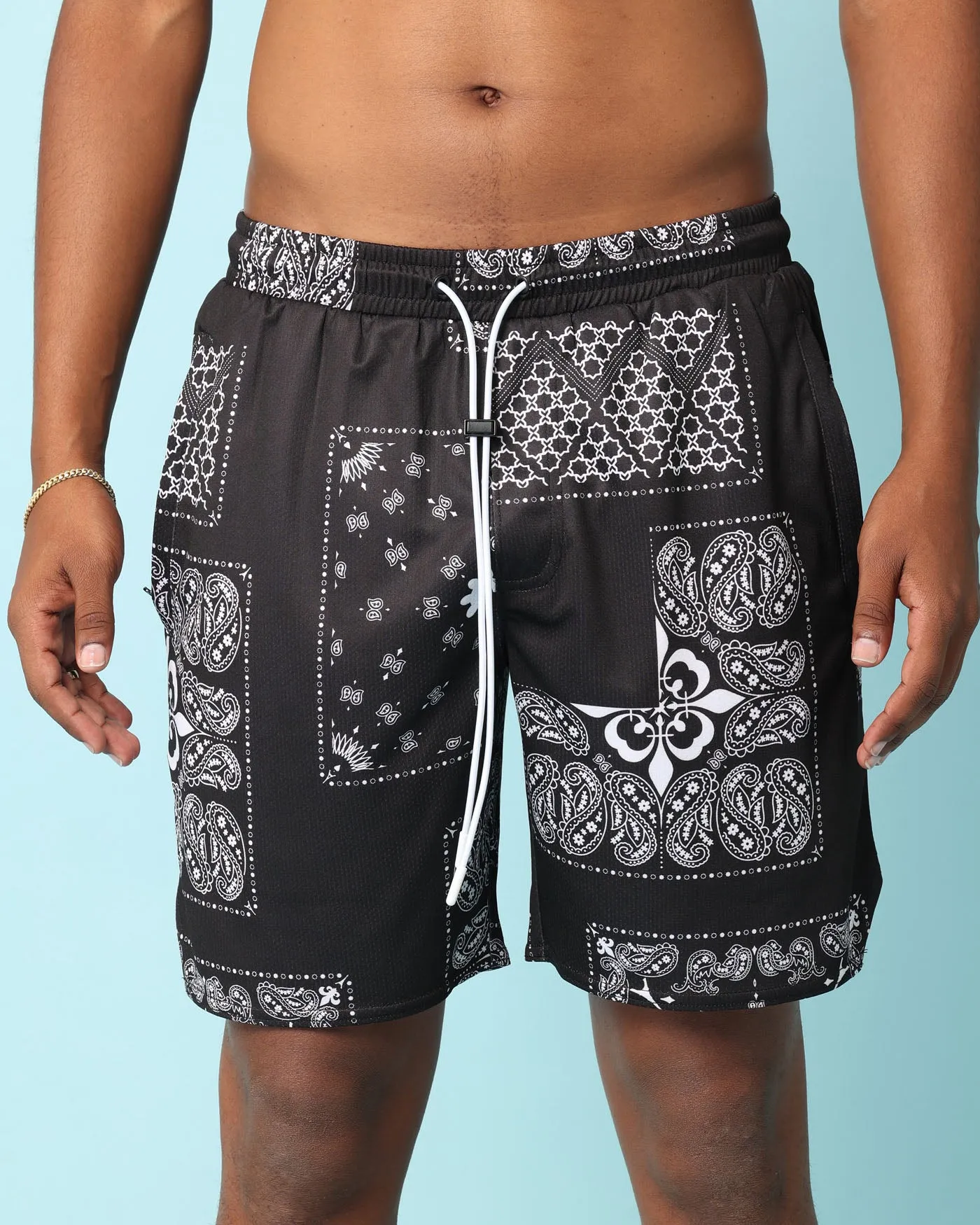 Carr?? Fragment Mesh Shorts Black