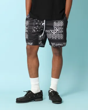 Carr?? Fragment Mesh Shorts Black
