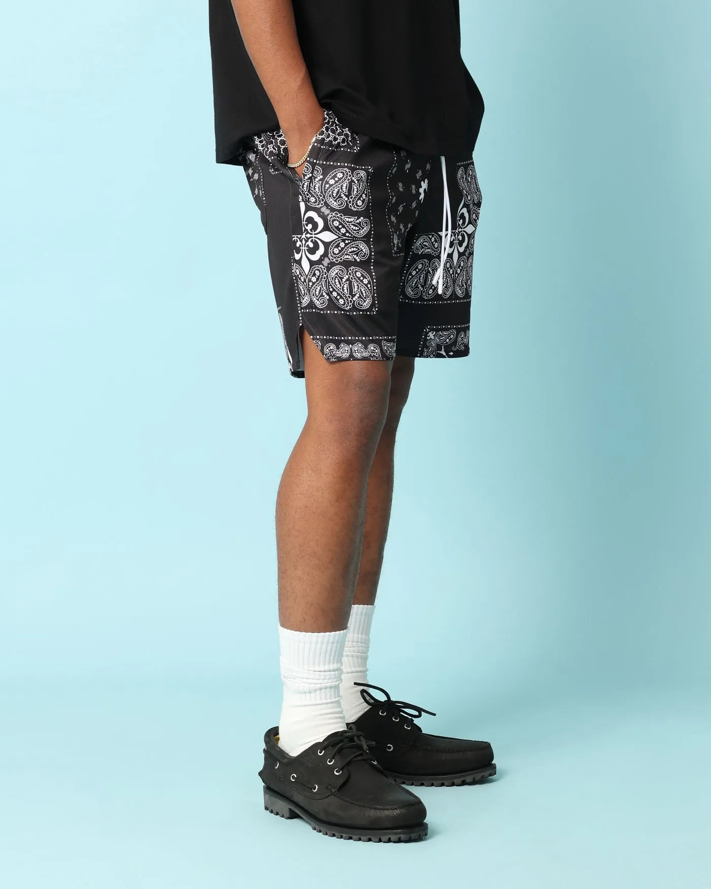 Carr?? Fragment Mesh Shorts Black