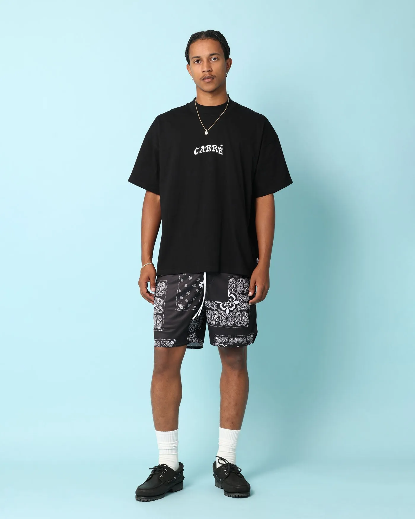 Carr?? Fragment Mesh Shorts Black