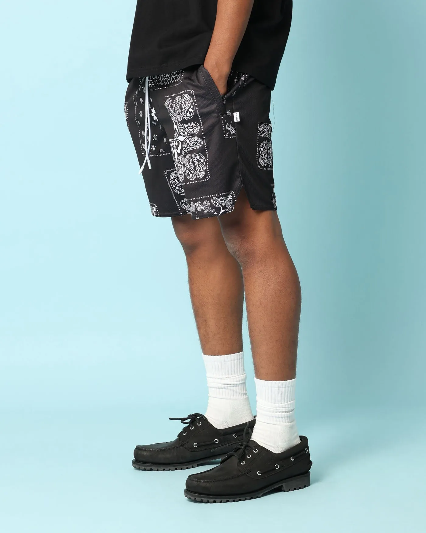 Carr?? Fragment Mesh Shorts Black
