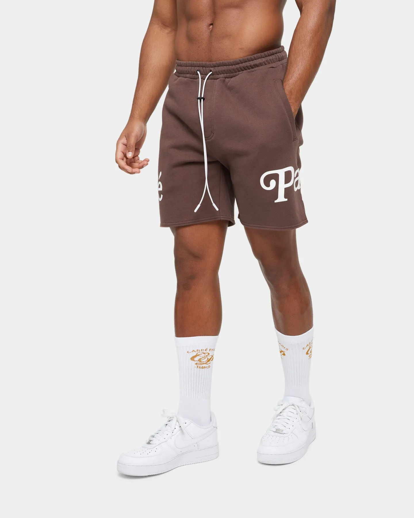 Carr?? Volle Sweat Short Dark Brown