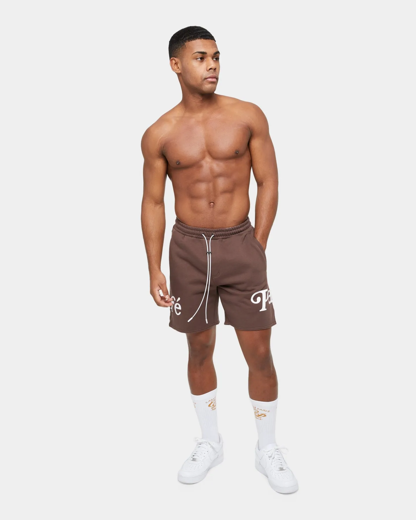 Carr?? Volle Sweat Short Dark Brown