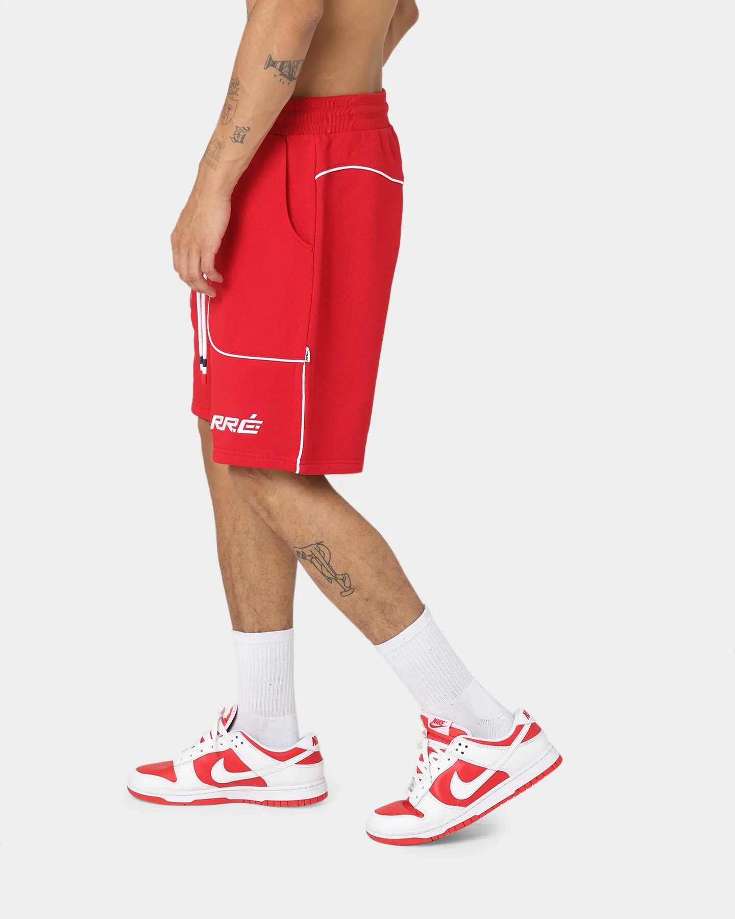 Carre Ange Track Shorts Red
