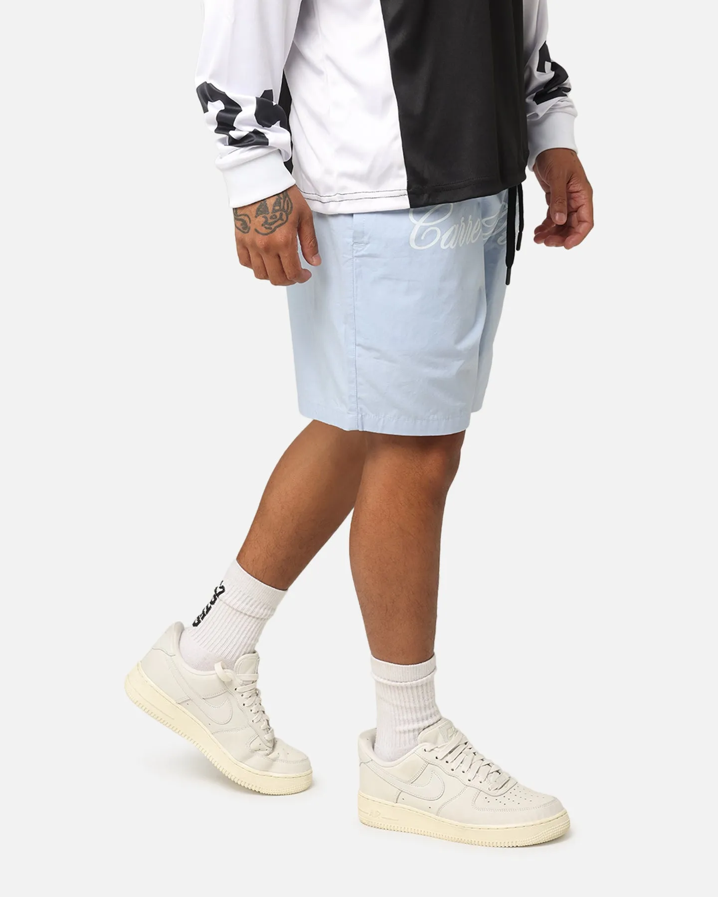 Carre Dice Club Beach Shorts Light Blue