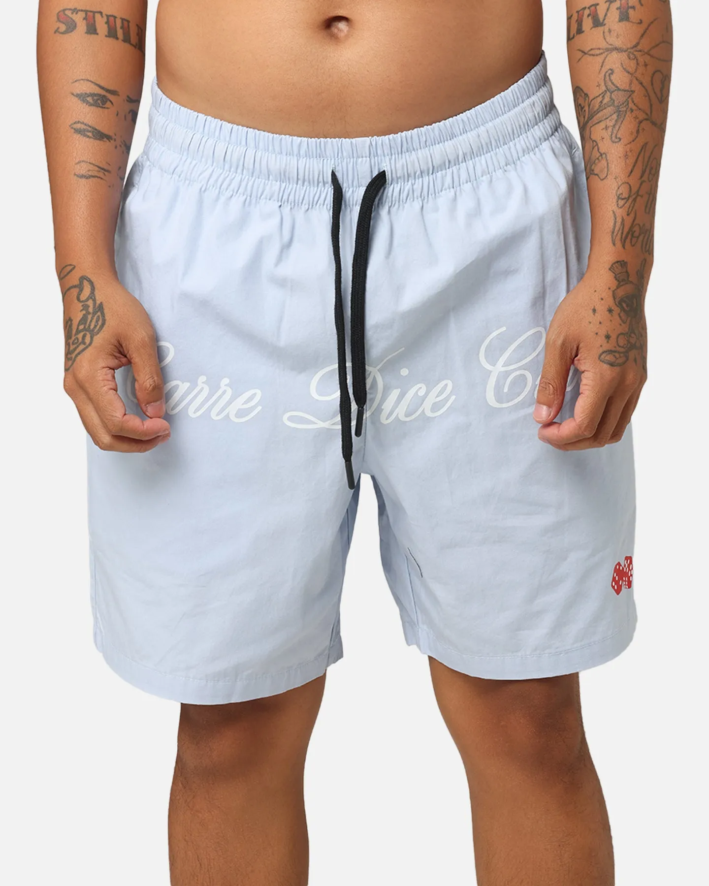 Carre Dice Club Beach Shorts Light Blue